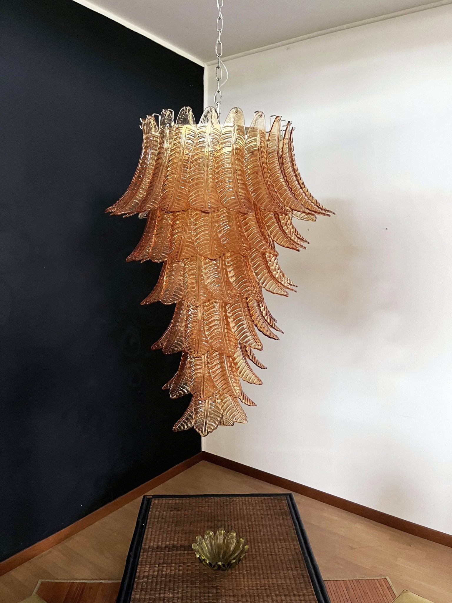 Rosalind Murano Amber Chandelier
