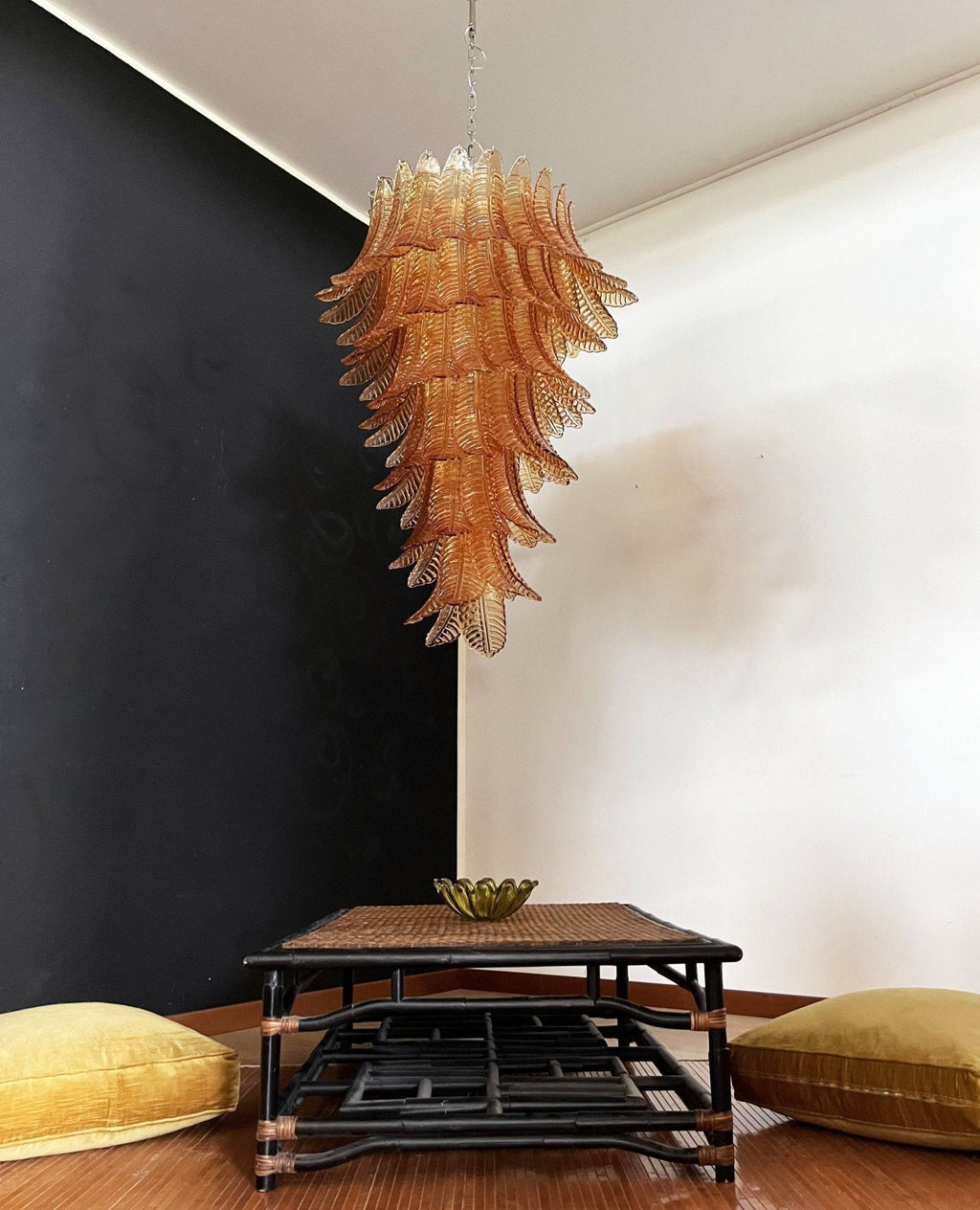 Rosalind Murano Amber Chandelier