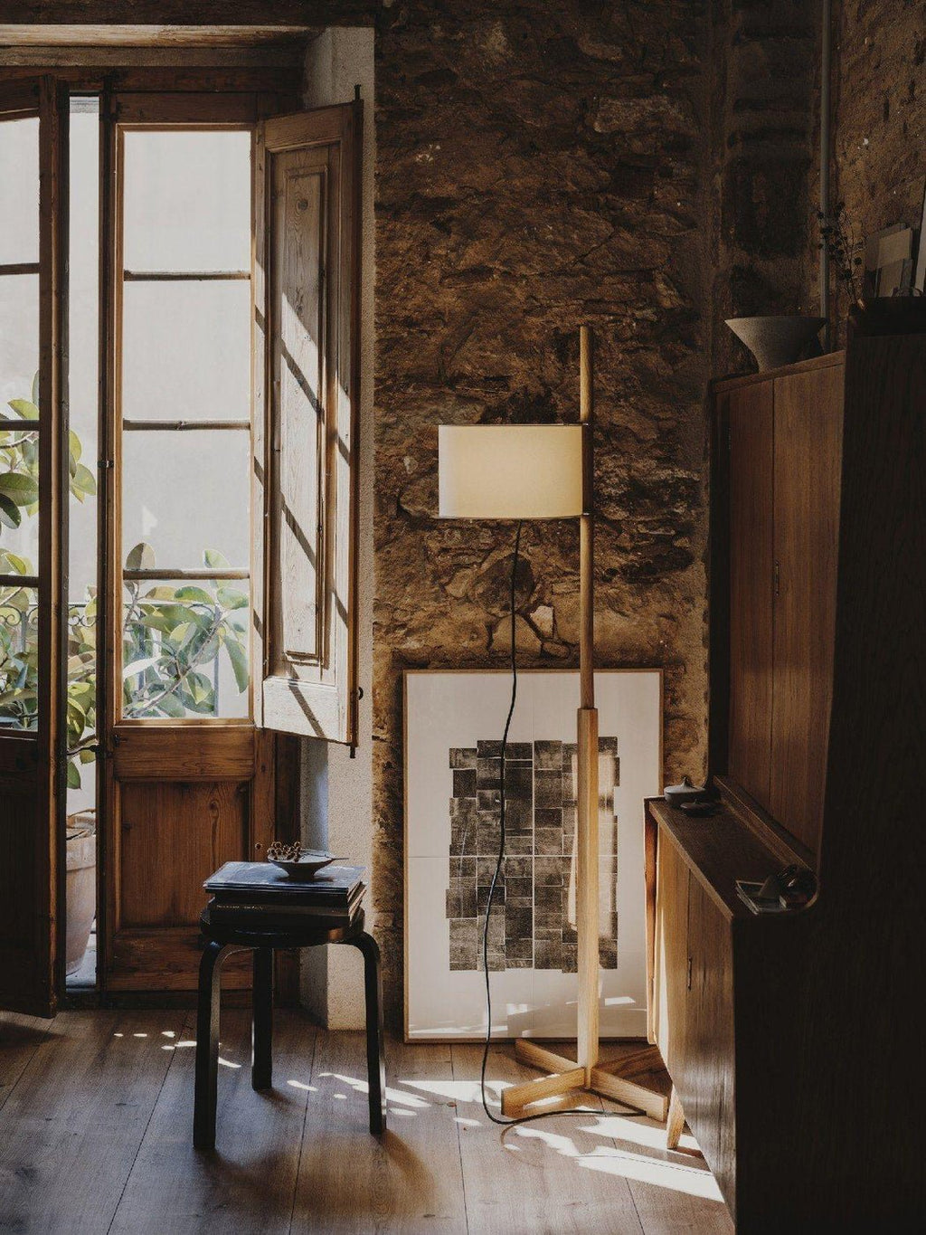 Wood Tmm Floor Lamp
