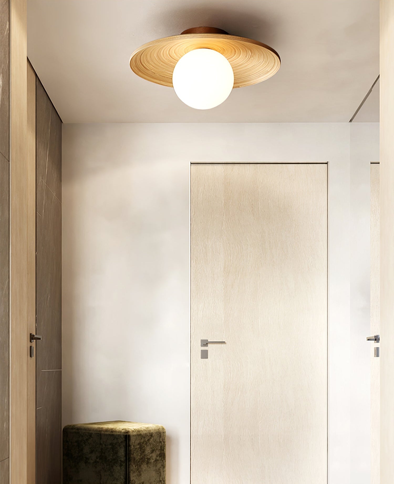 Soluna Wood Ceiling Light