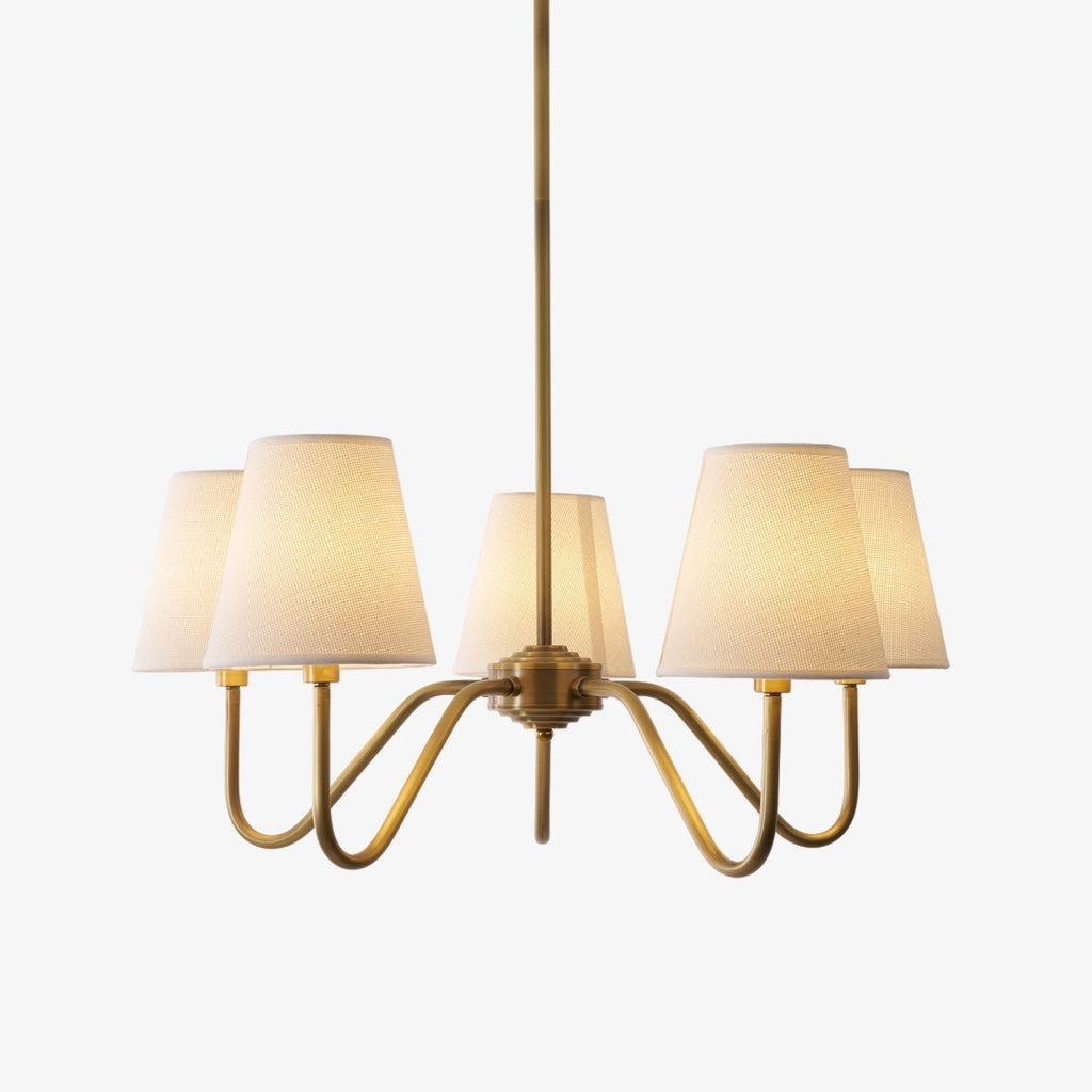 Opaluxe Brass Chandelier