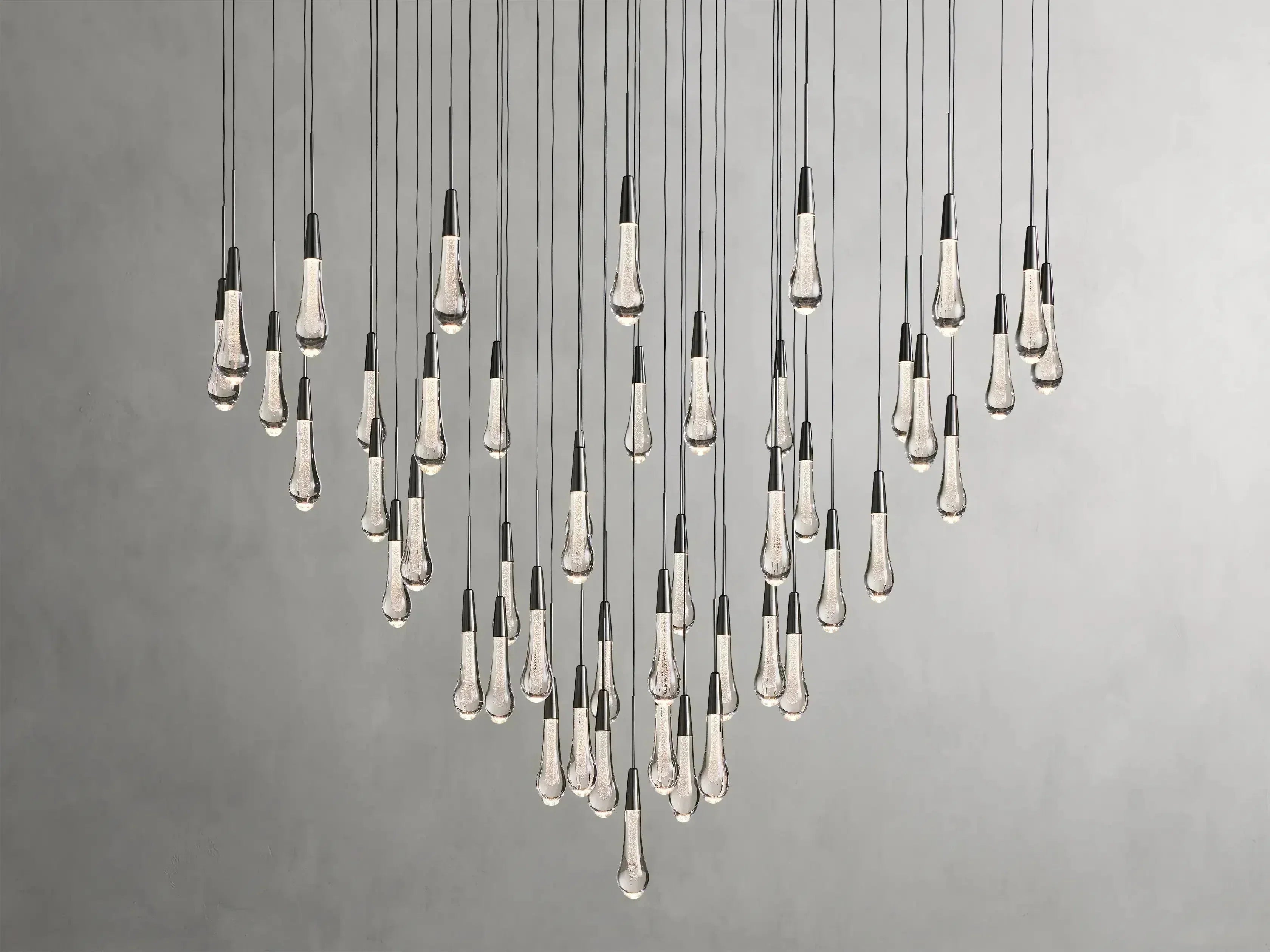 Soltaire Round Chandelier 17" 24" 36“ 58“