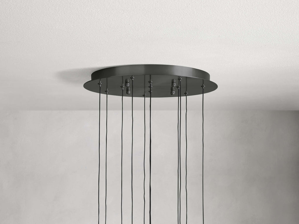 Soltaire Round Chandelier 17" 24" 36“ 58“