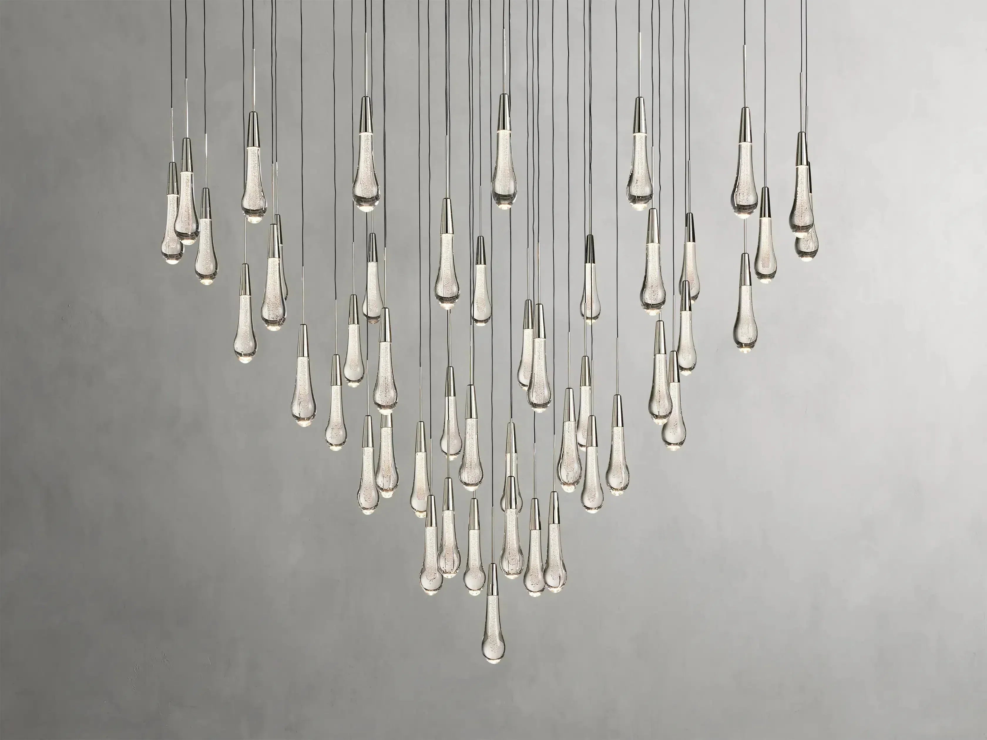 Soltaire Round Chandelier 17" 24" 36“ 58“