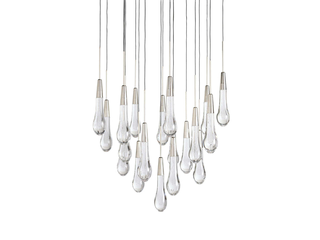 Soltaire Round Chandelier 17" 24" 36“ 58“