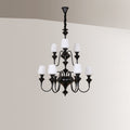 Abrahamson Shaded Tiered Chandelier