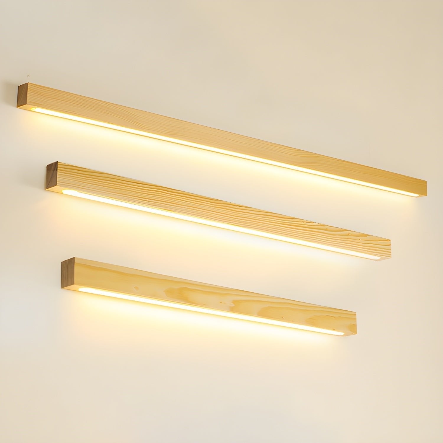 Arlo Linear Wood Plug-in Wall Light