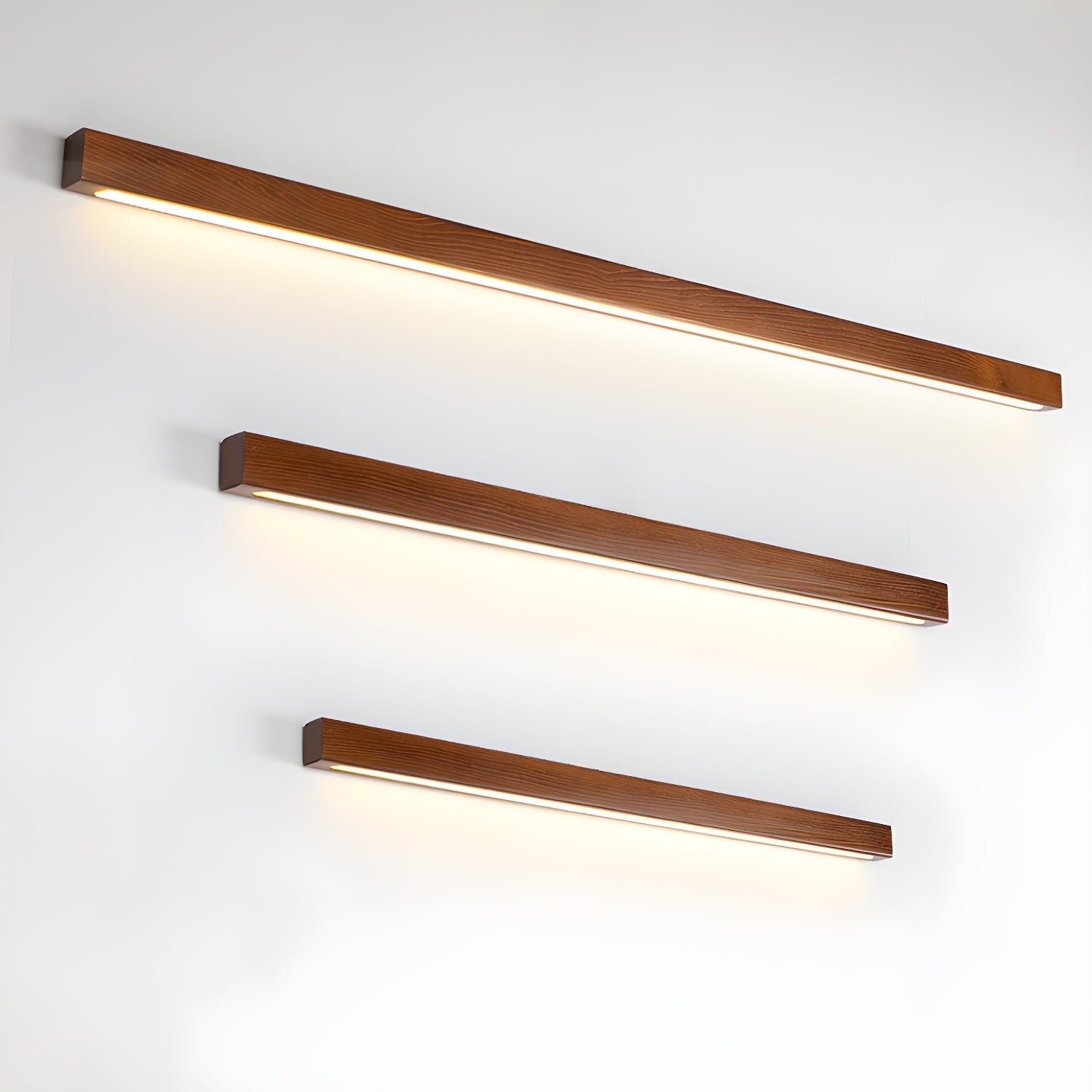 Arlo Linear Wood Plug-in Wall Light