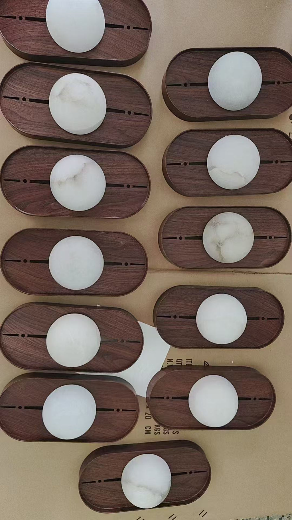 Bezel Alabaster Wall Lamp