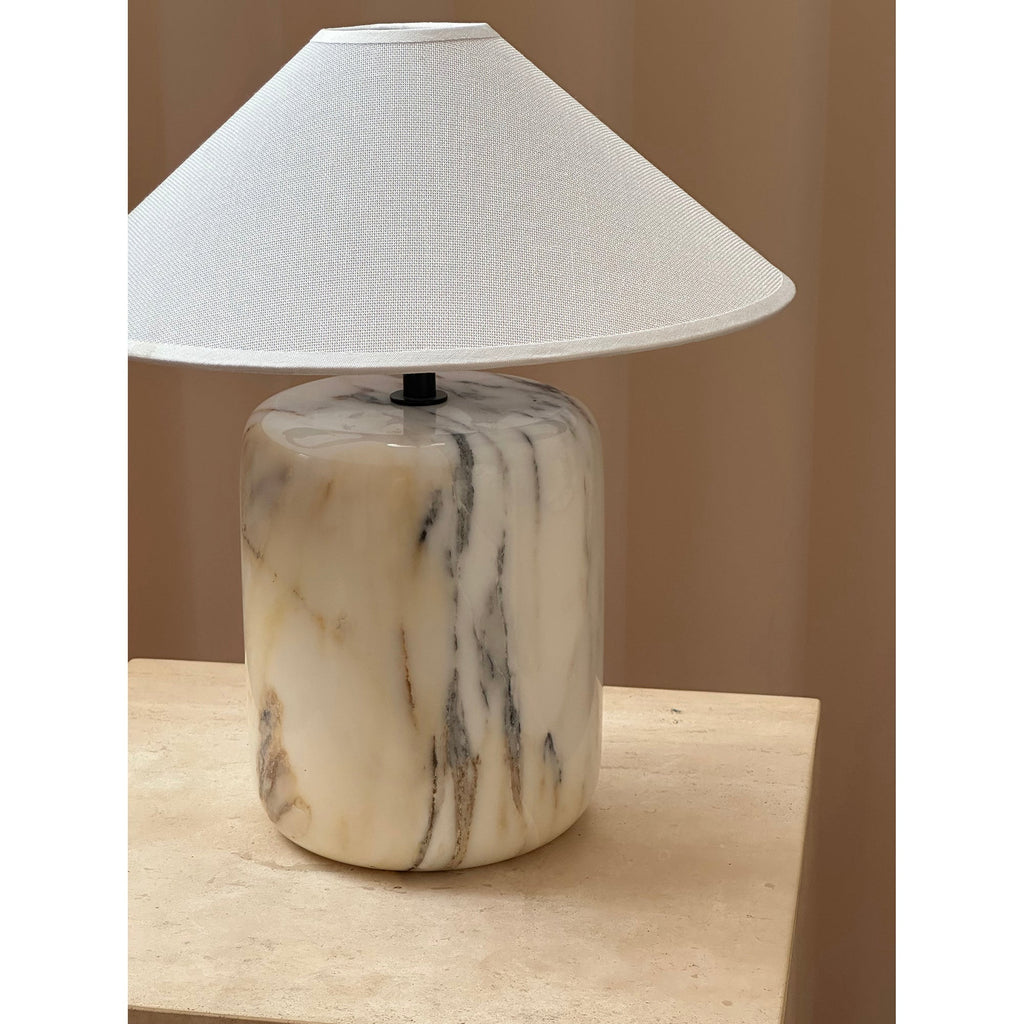 Block Marble Table Lamp