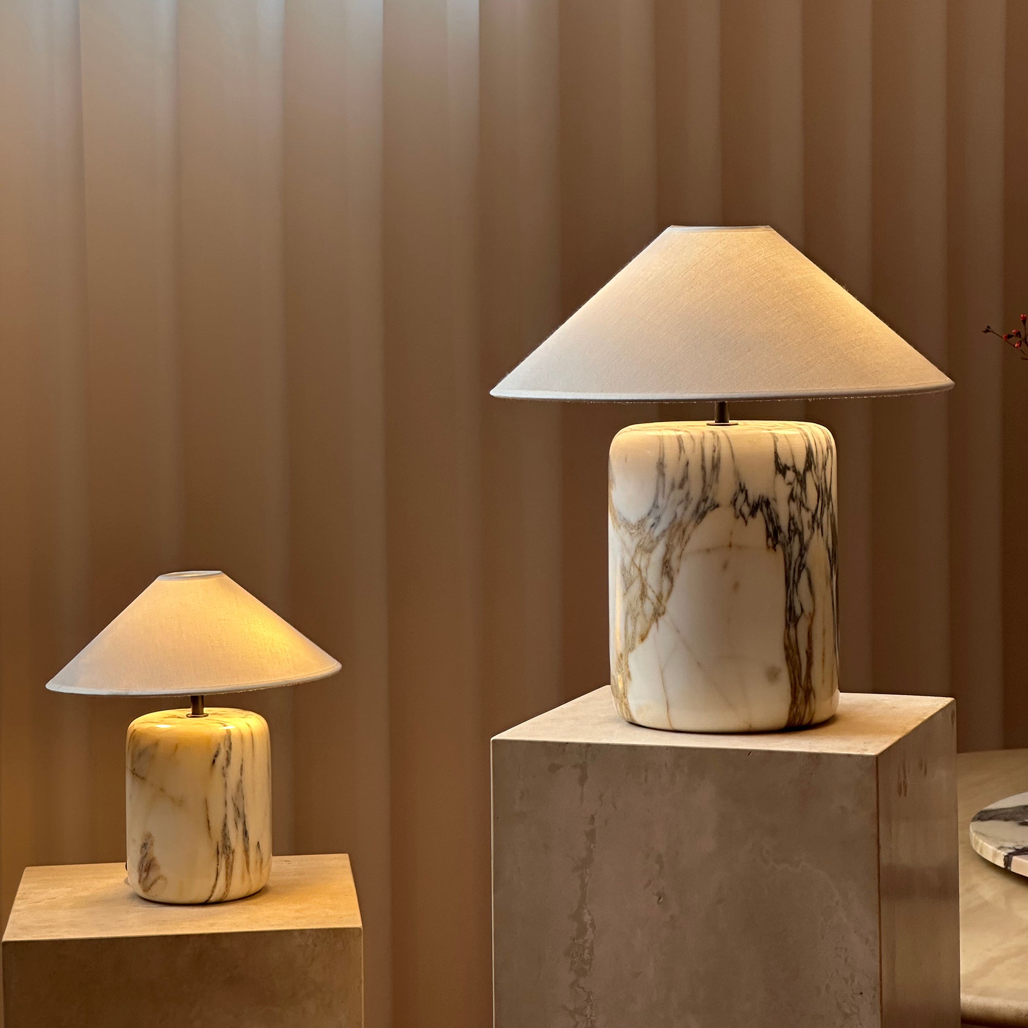 Block Marble Table Lamp