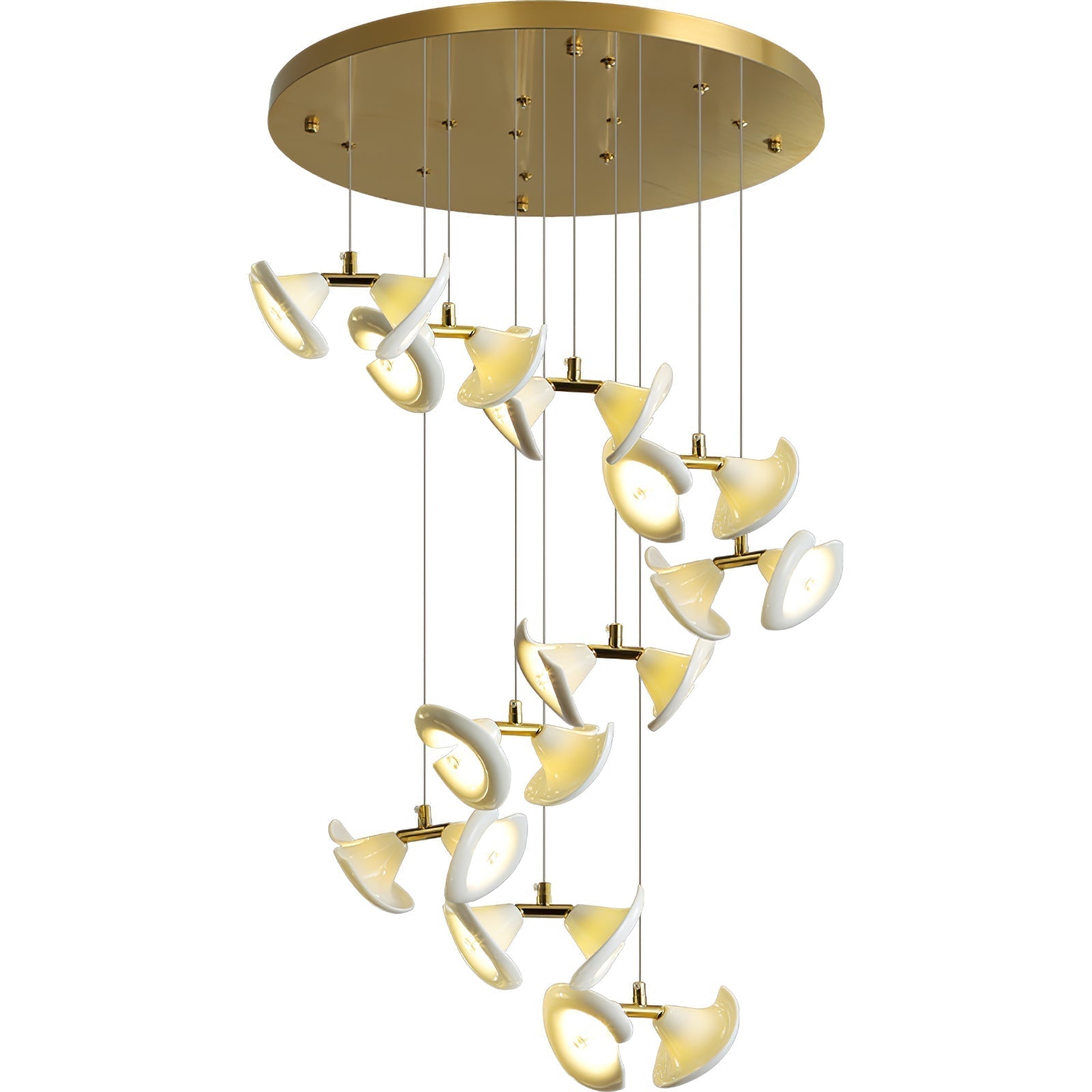 Blossom Double Horn Chandelier