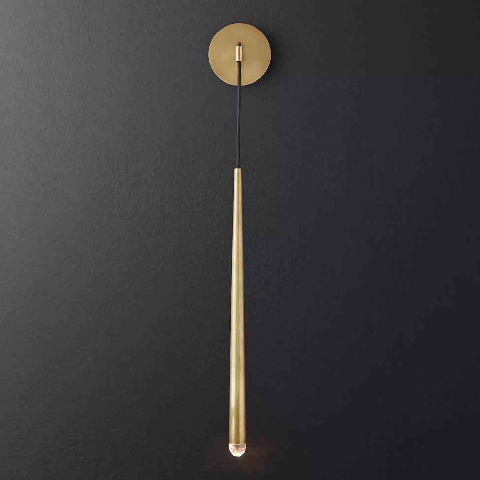 Cone Wall Lamp in Brass