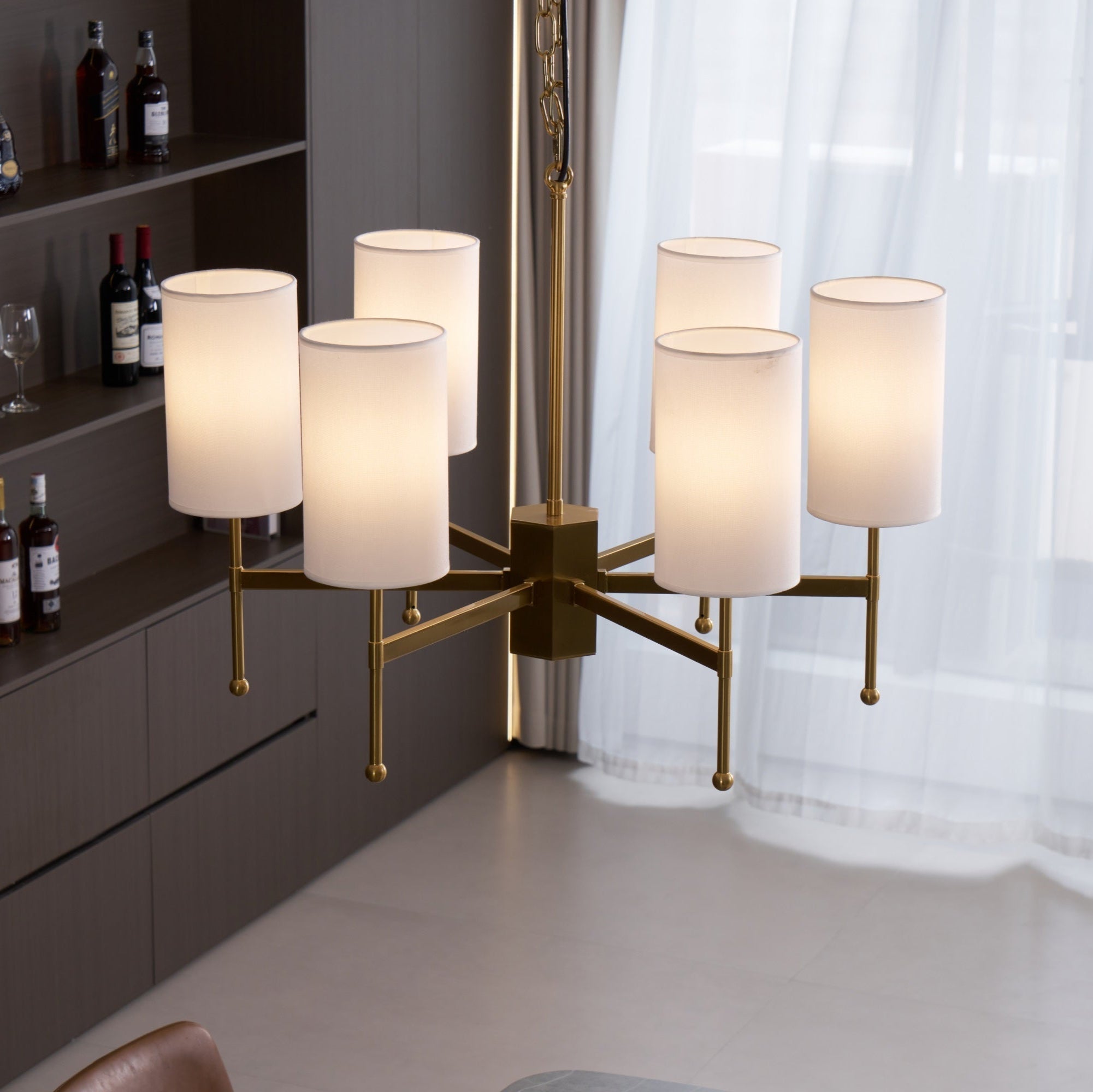 Brilliancess Brass Chandelier