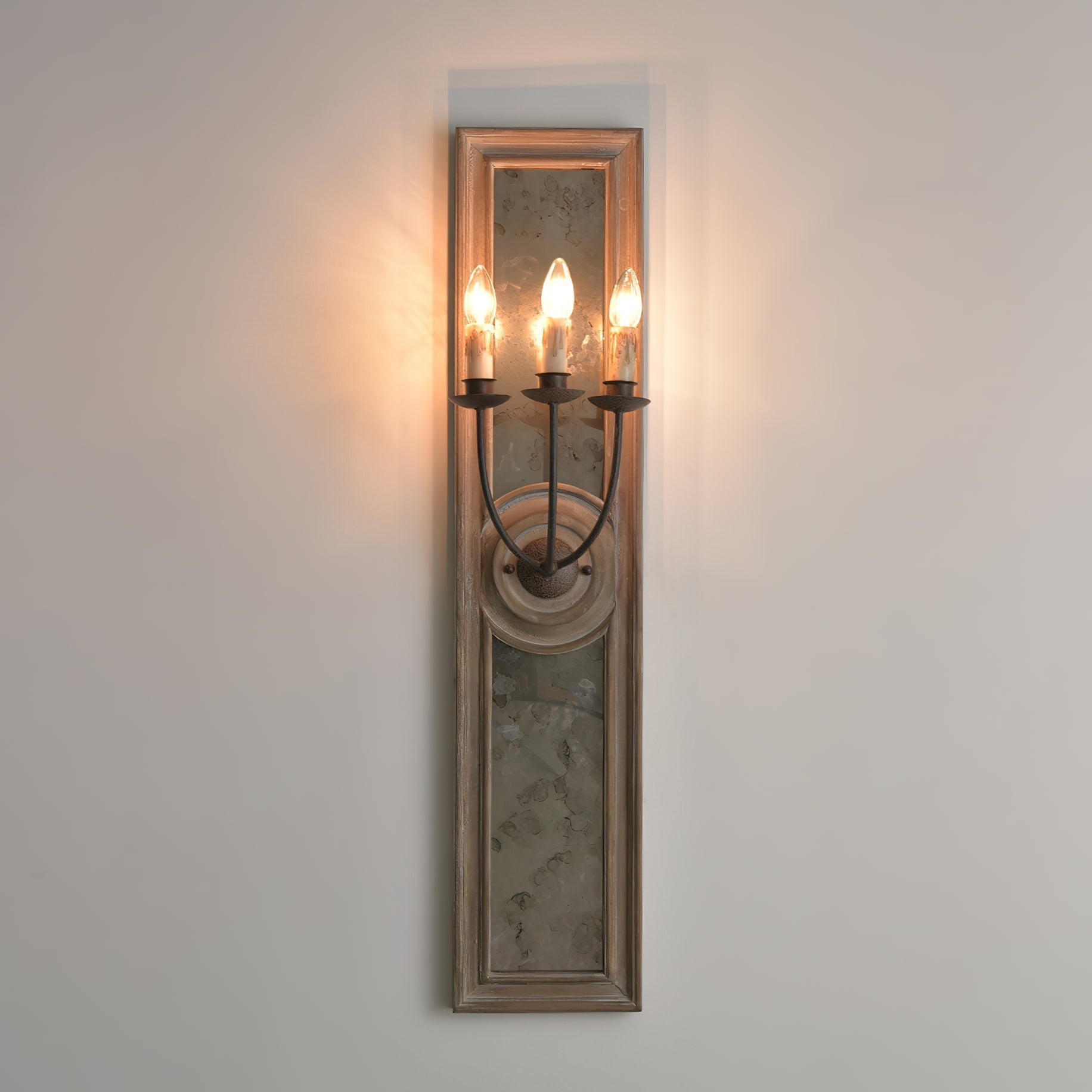 Candle 3-Light Mirrored Sconce
