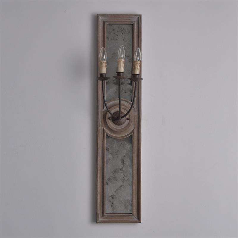 Candle 3-Light Mirrored Sconce