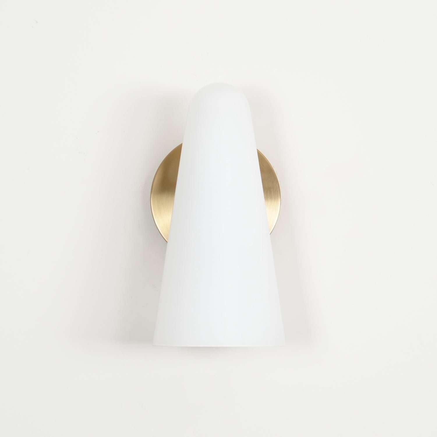 Conical Glass Plug-in Wall Lamp