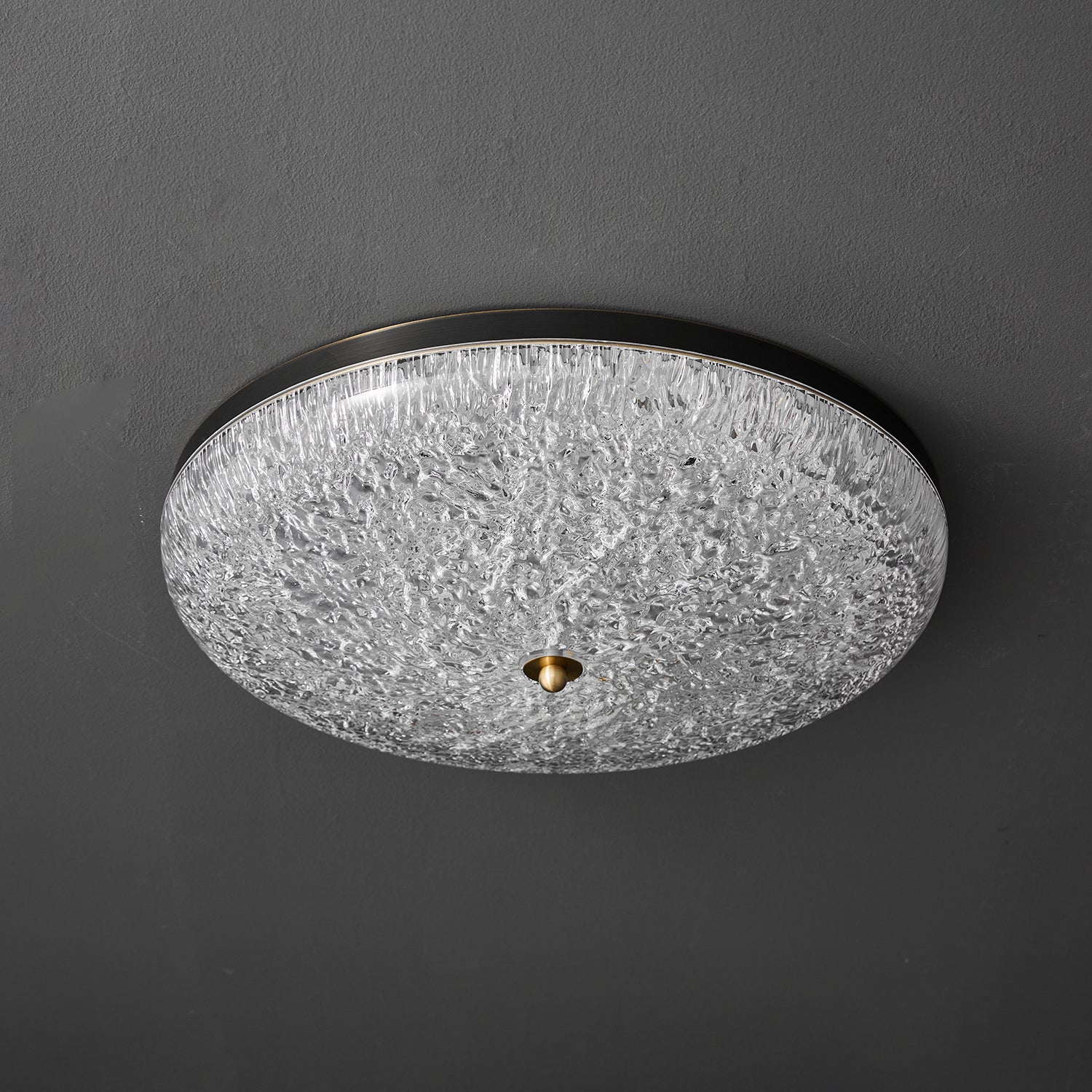 Crystalline Round Ceiling Lamp