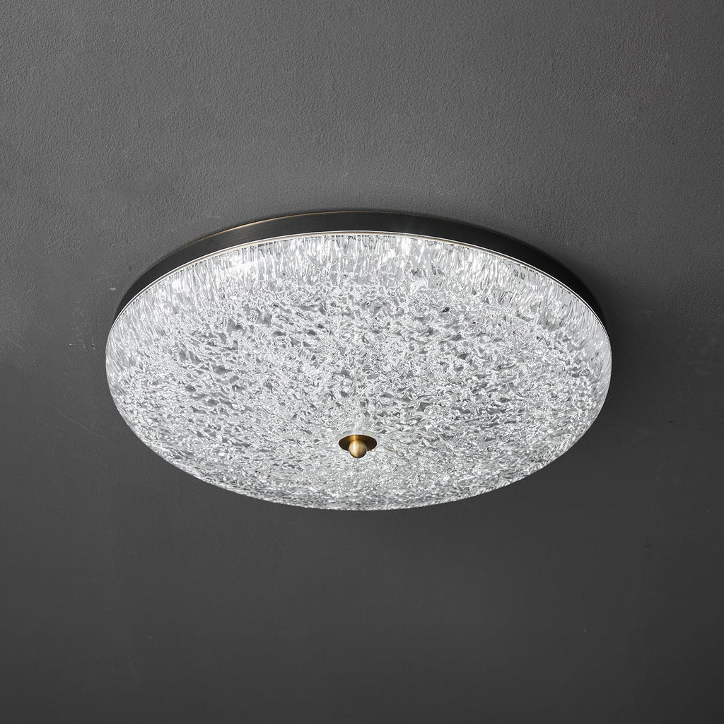 Crystalline Round Ceiling Lamp