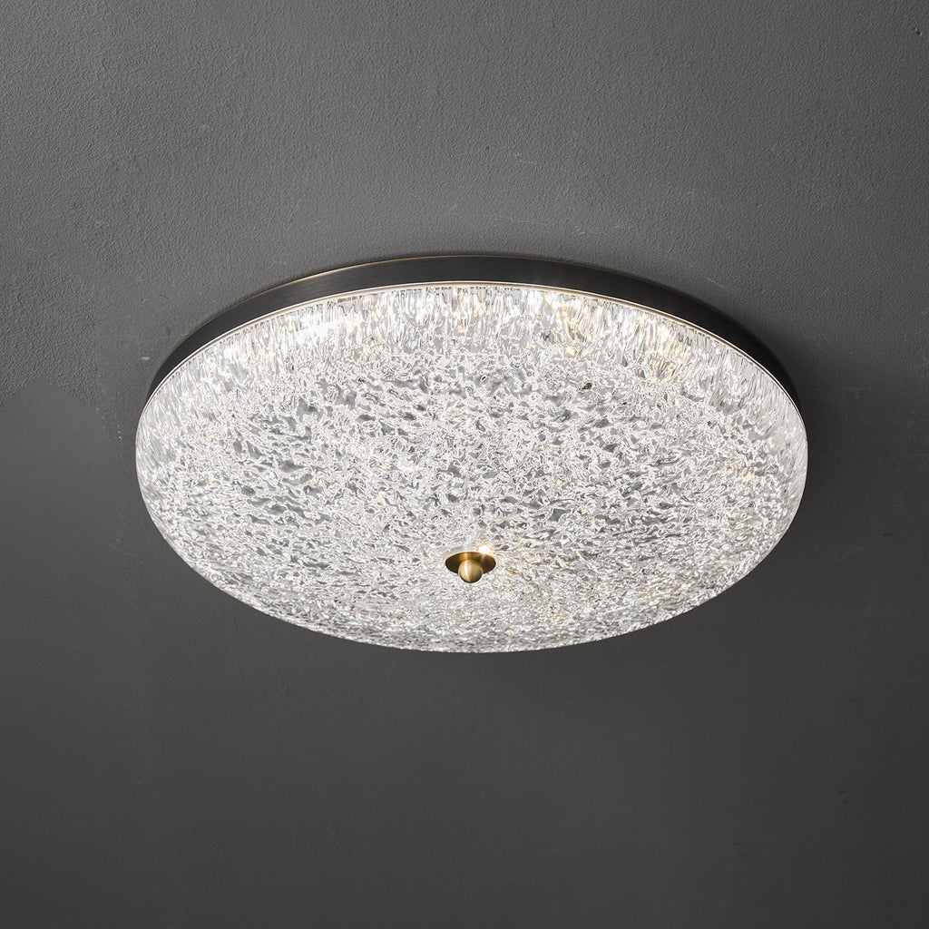 Crystalline Round Ceiling Lamp
