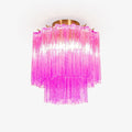 Fiora Rose Red Glass Ceiling Lamp