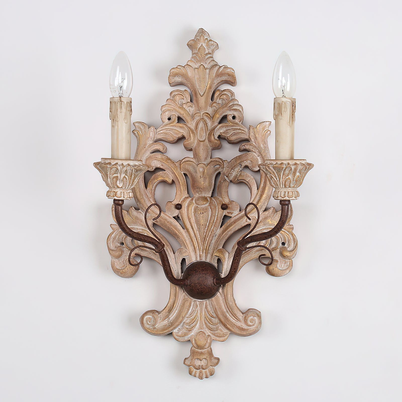 Florentine Wood Wall Lamp