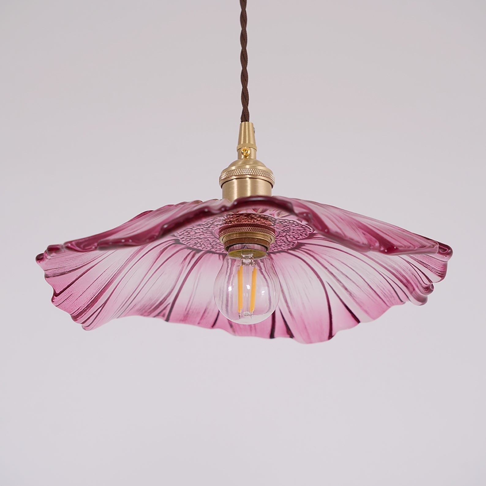 Flower Glass Swag Lights
