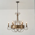 Franklin Rust Candlestick Chandelier