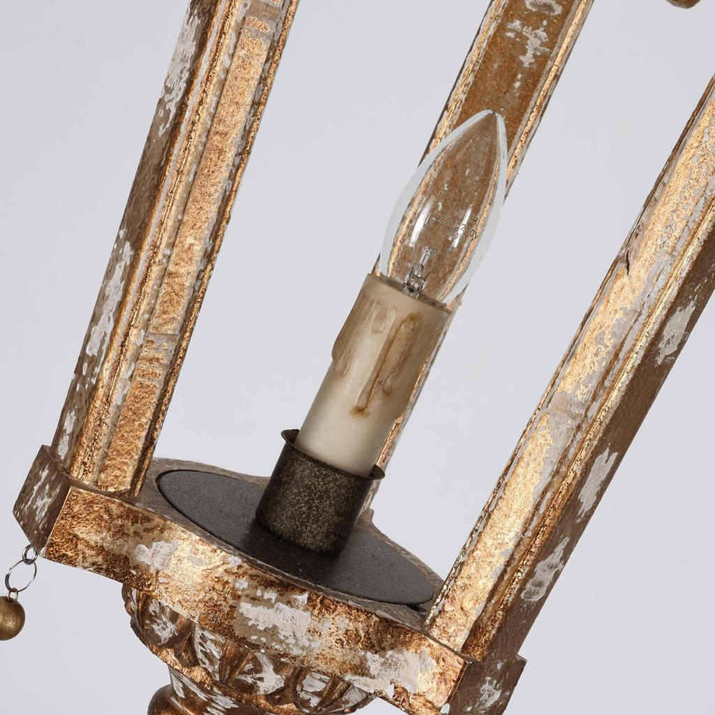 French Woodcarving Lantern Pendant Lamp