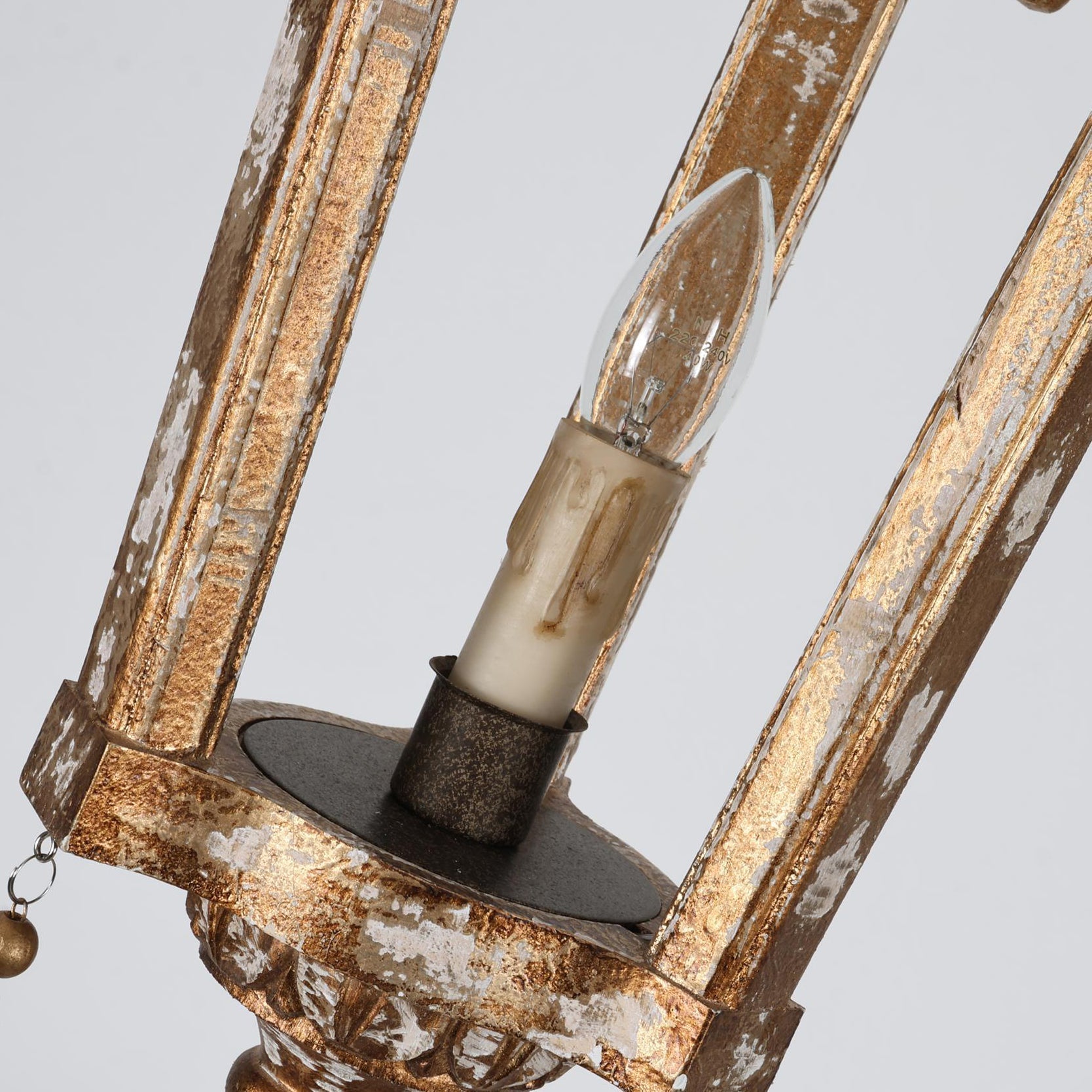 French Woodcarving Lantern Pendant Lamp