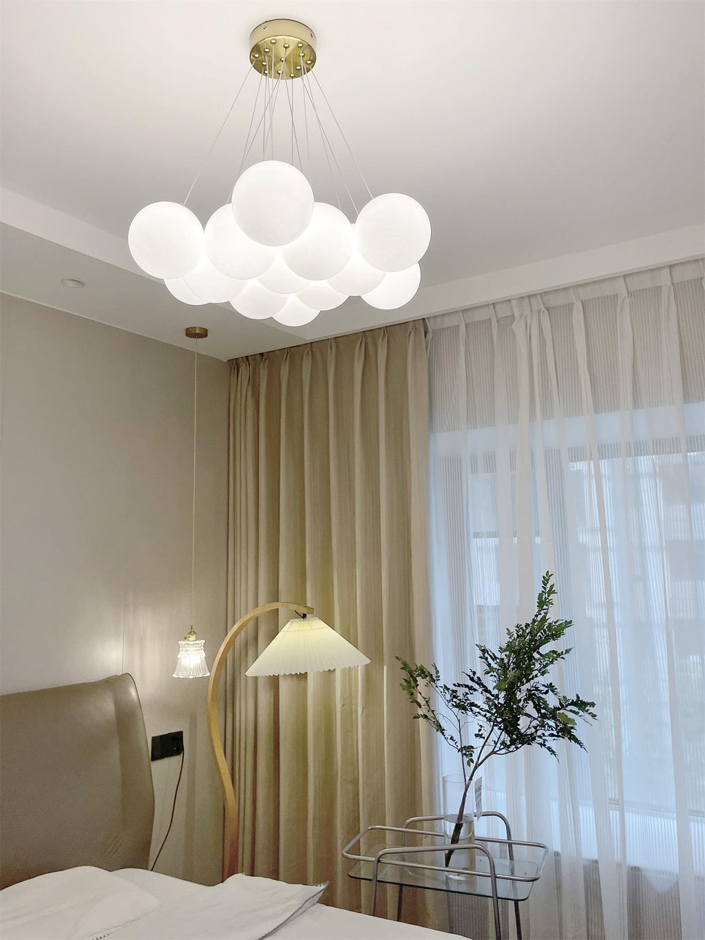 Glass Cluster Chandelier
