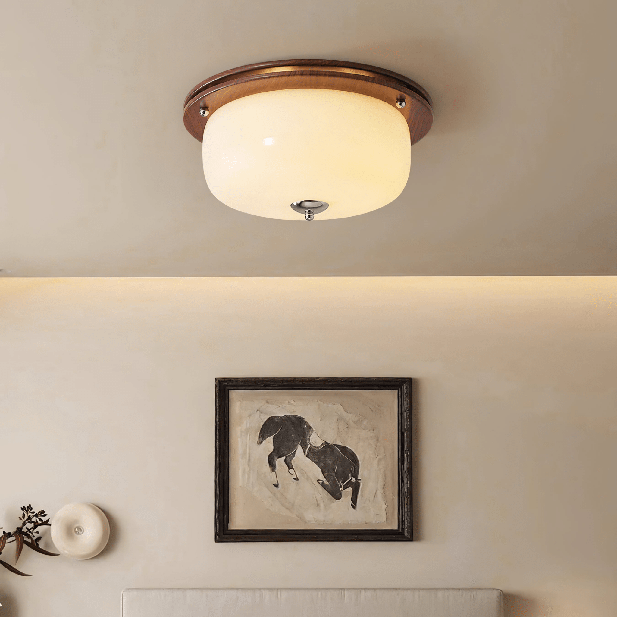 Glass Dome Ceiling Light