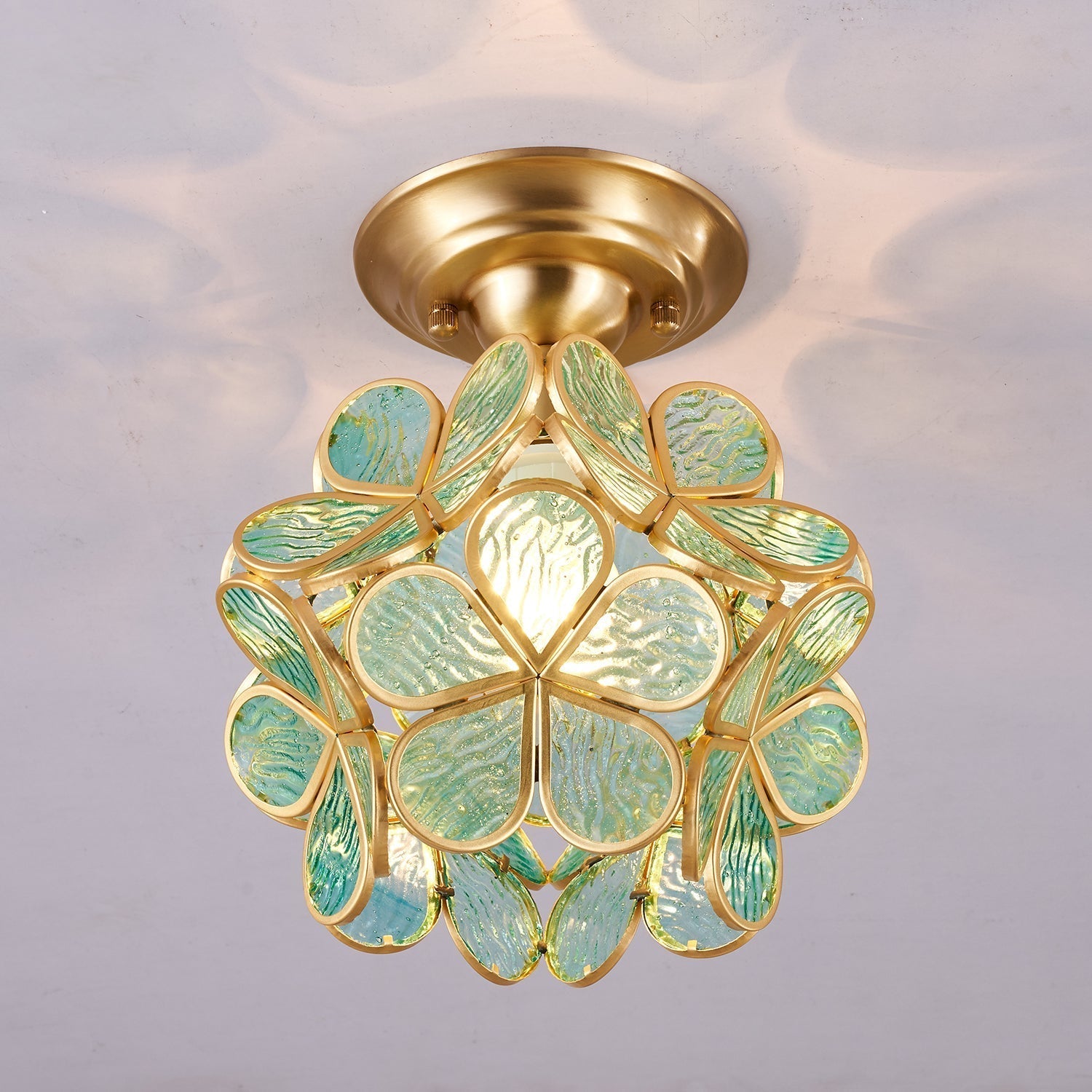 Golden Bloom Ceiling Light