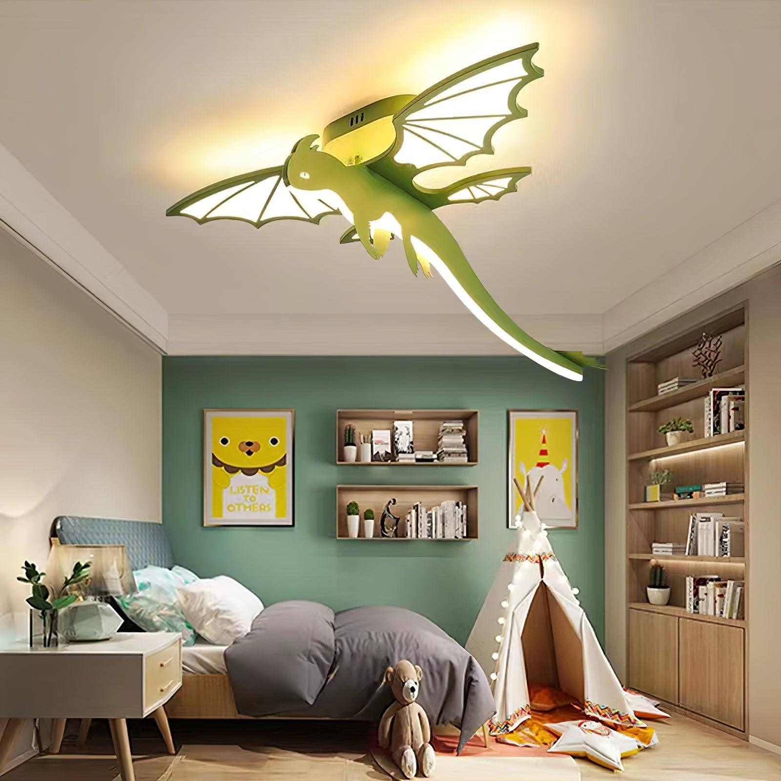 Green Dinosaur Ceiling Light