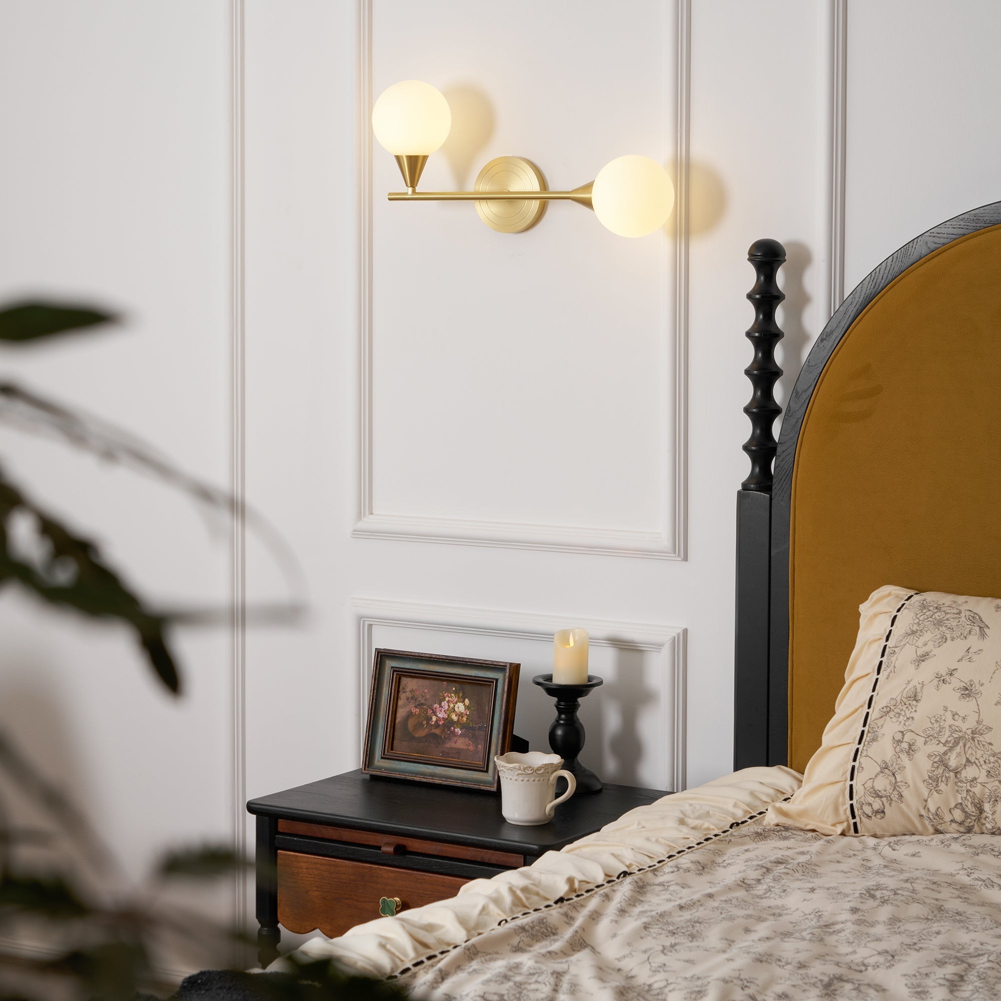 Holten Brass Armed Sconce