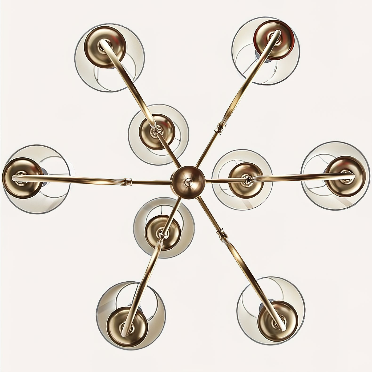 Jeremiah Vintage Brass Chandelier