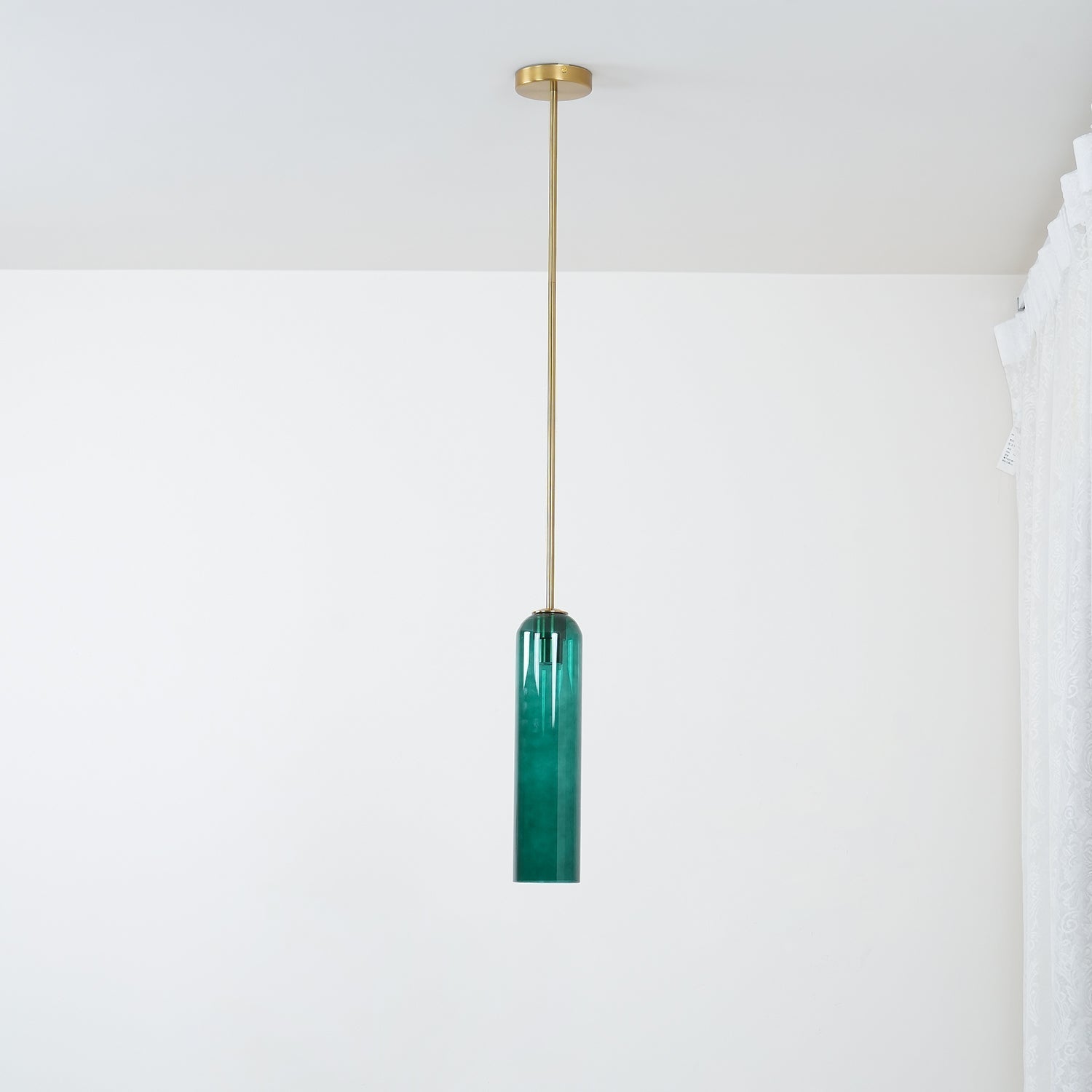 Long Tube Glass Pendant Light