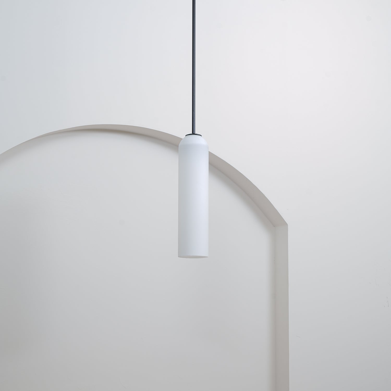 Long Tube Glass Pendant Light