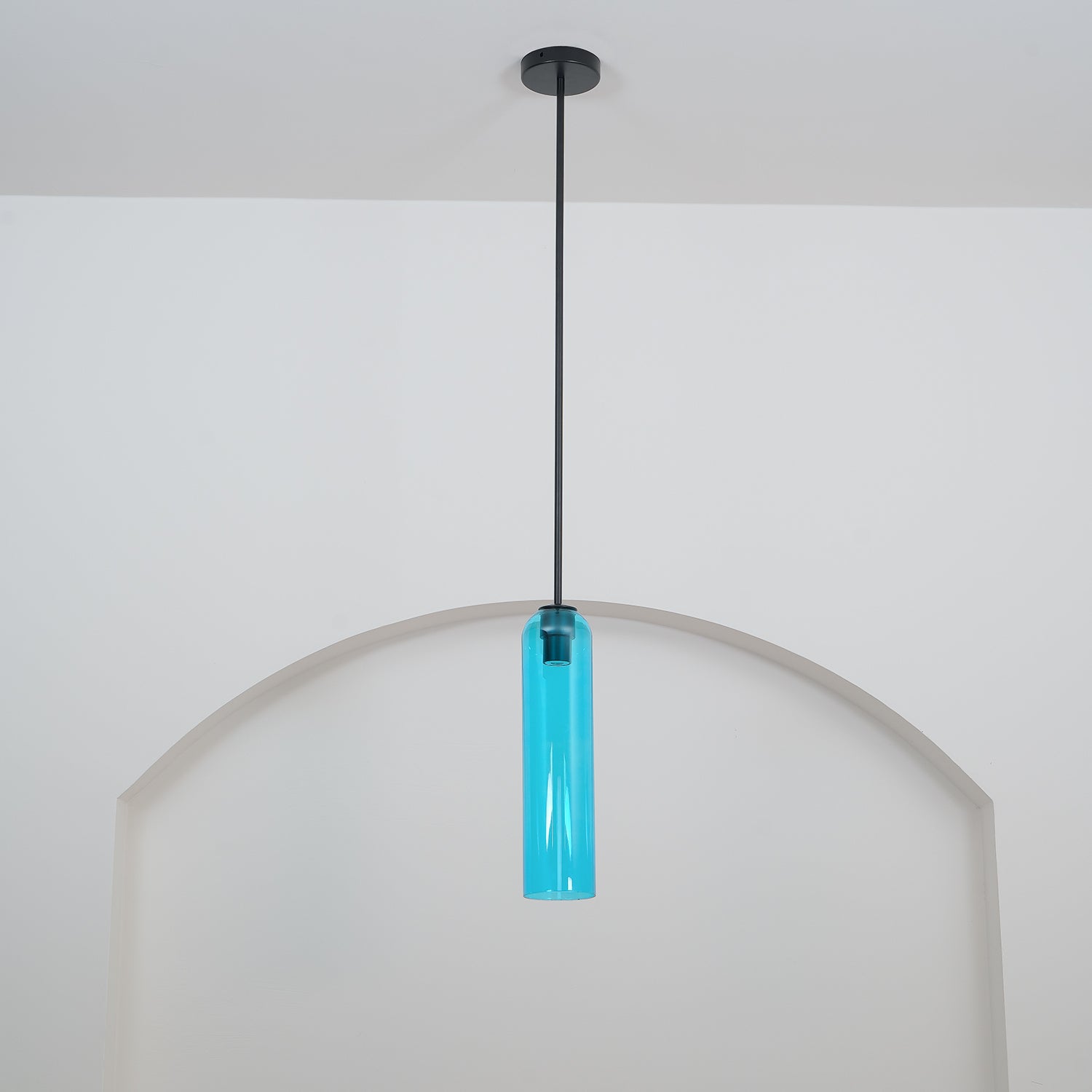 Long Tube Glass Pendant Light