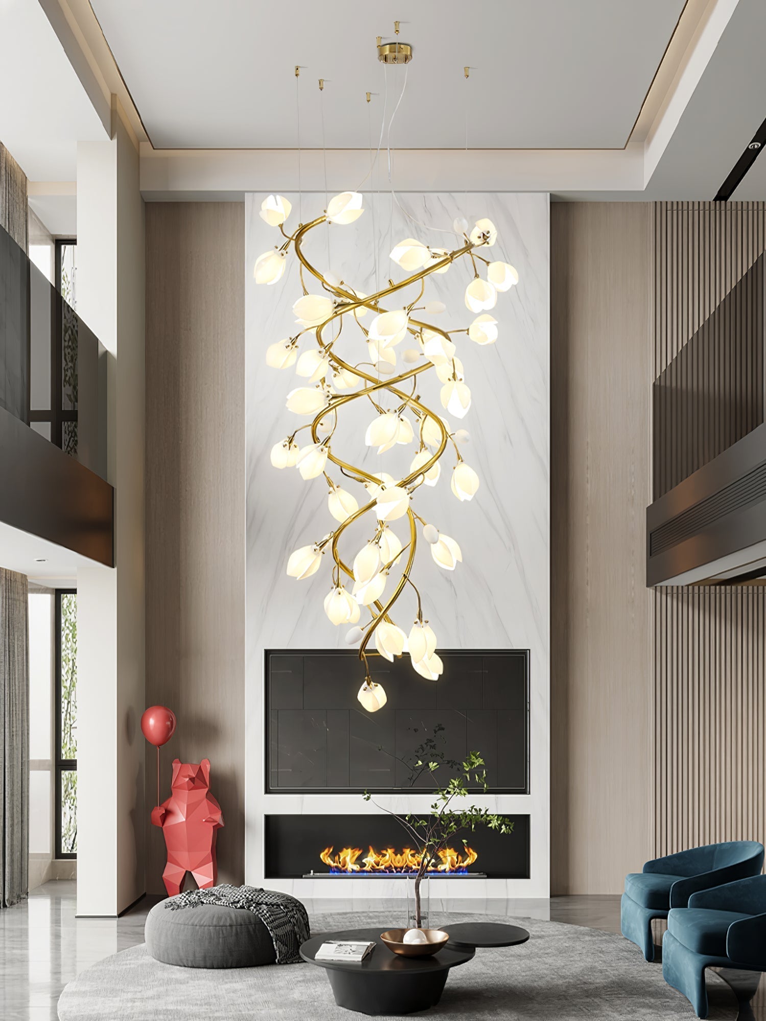 Lysandra Cascade Stairs Chandelier