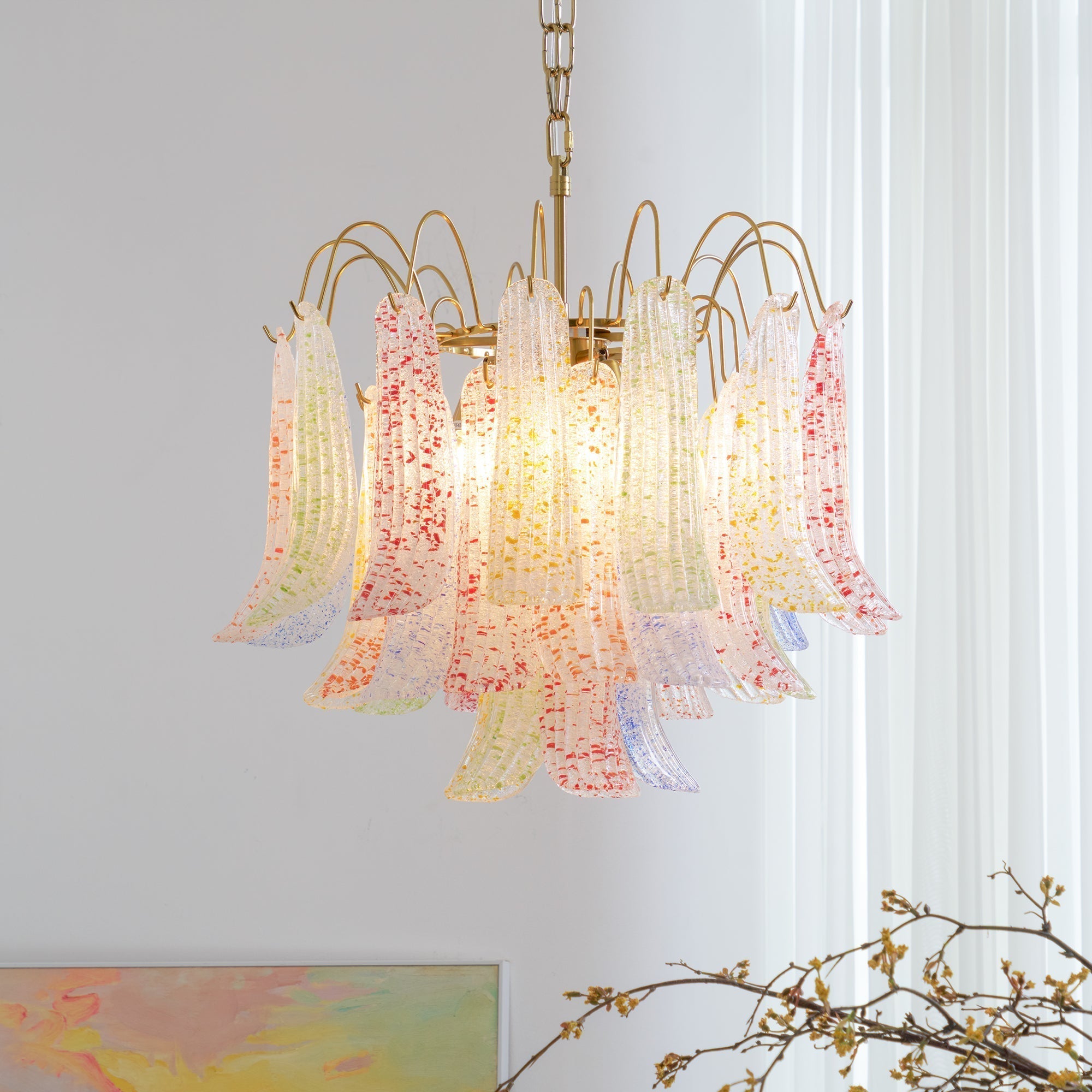 Mazzega Murano Glass Chandelier