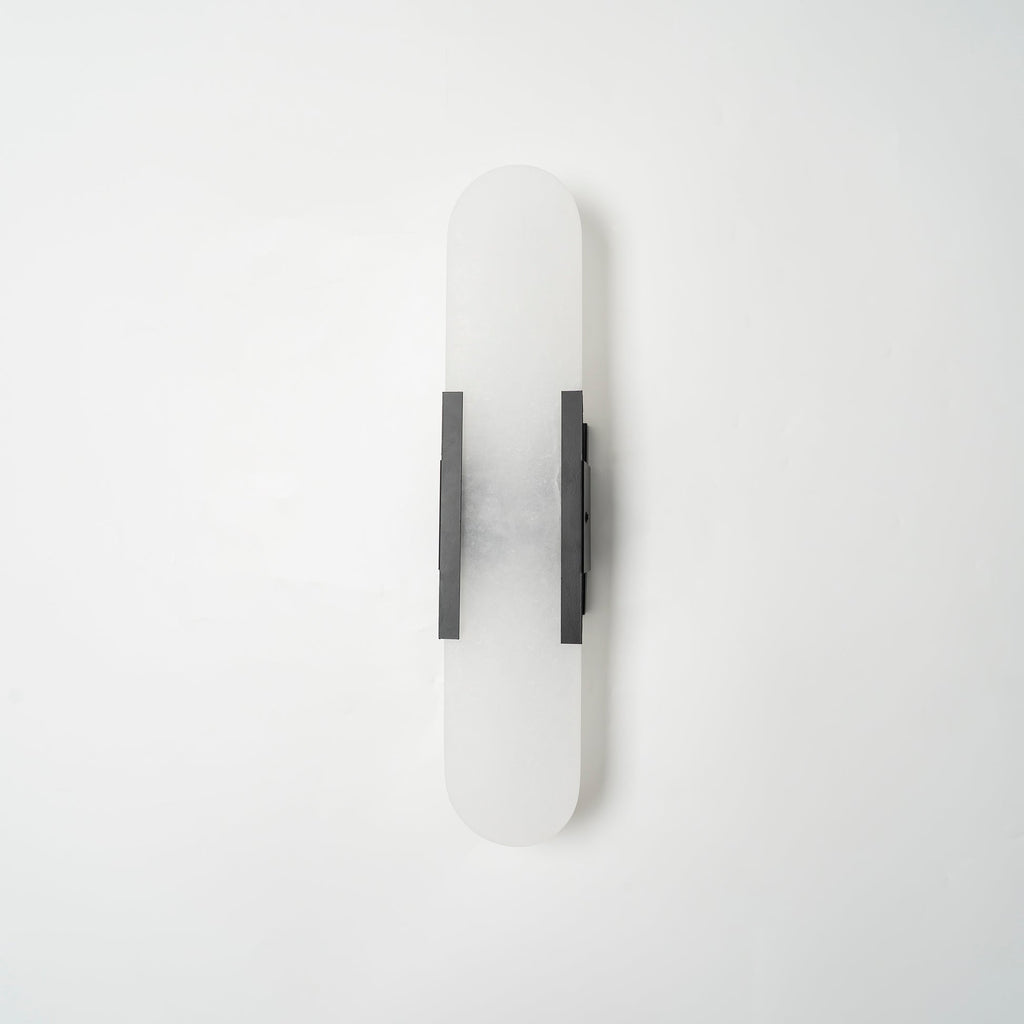 Melange Elongated Alabaster Wall Lamp