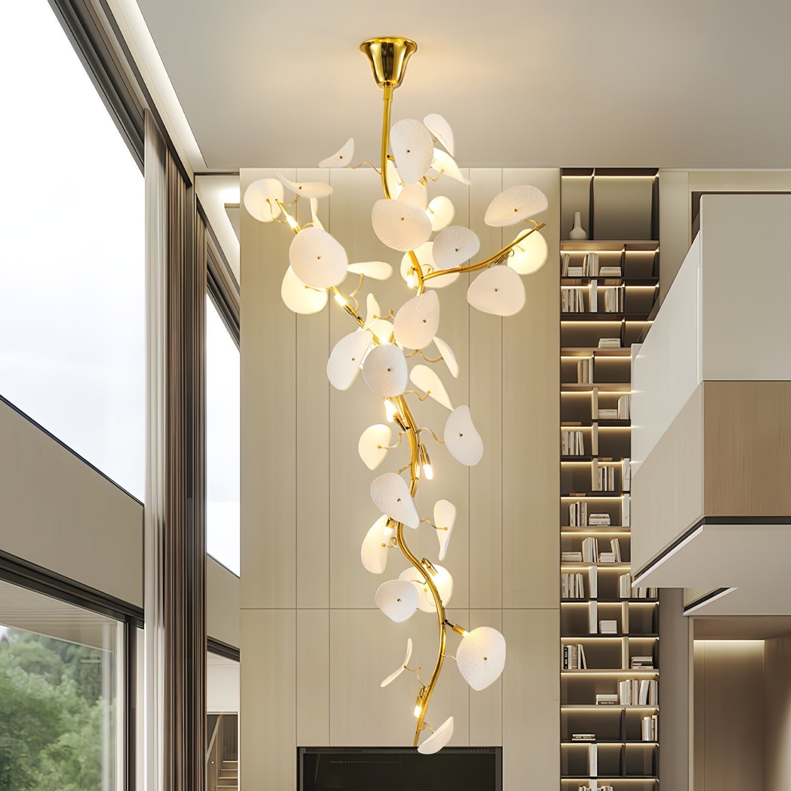 Nebula Petal Chandelier