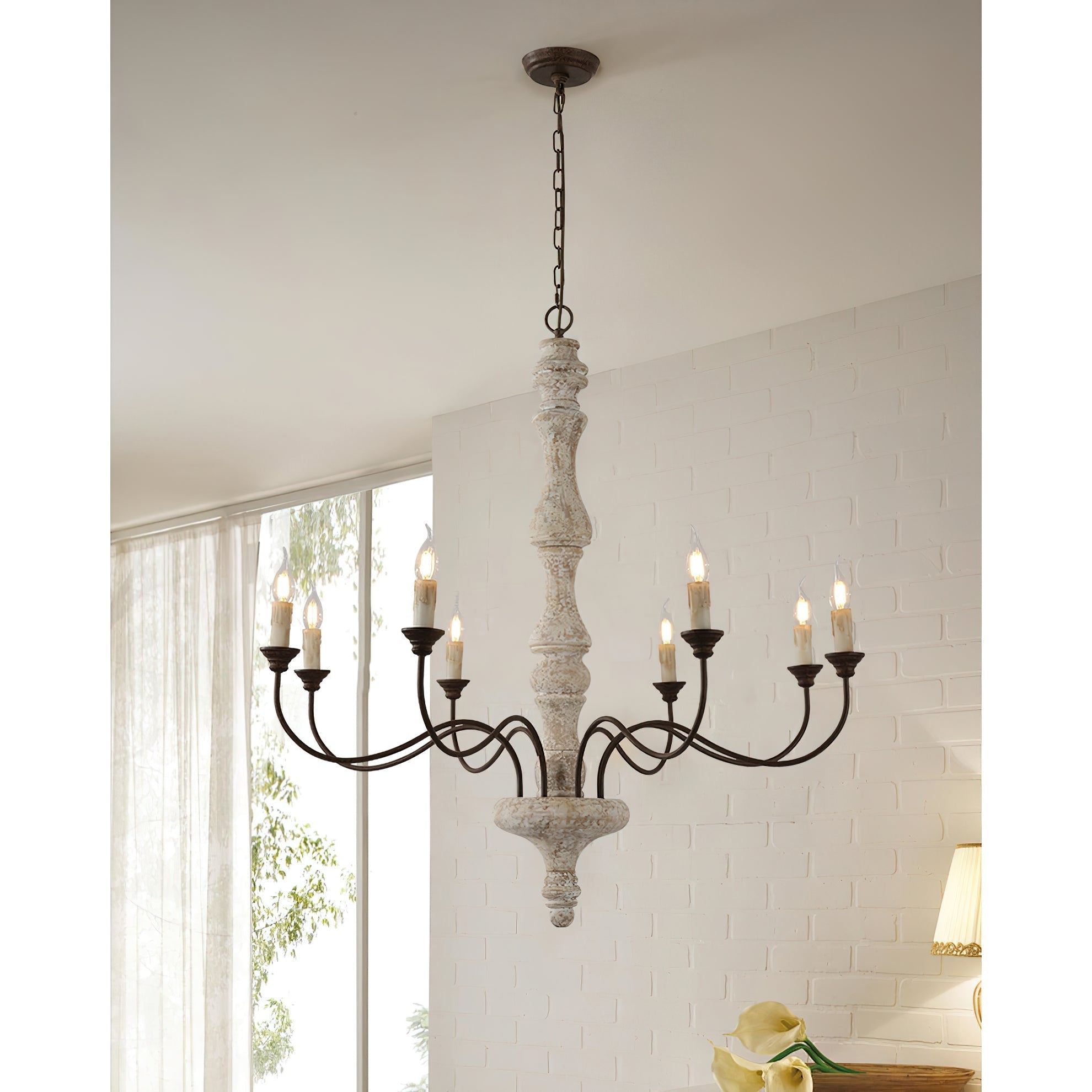 Ophelia 8-Light Candle Chandelier
