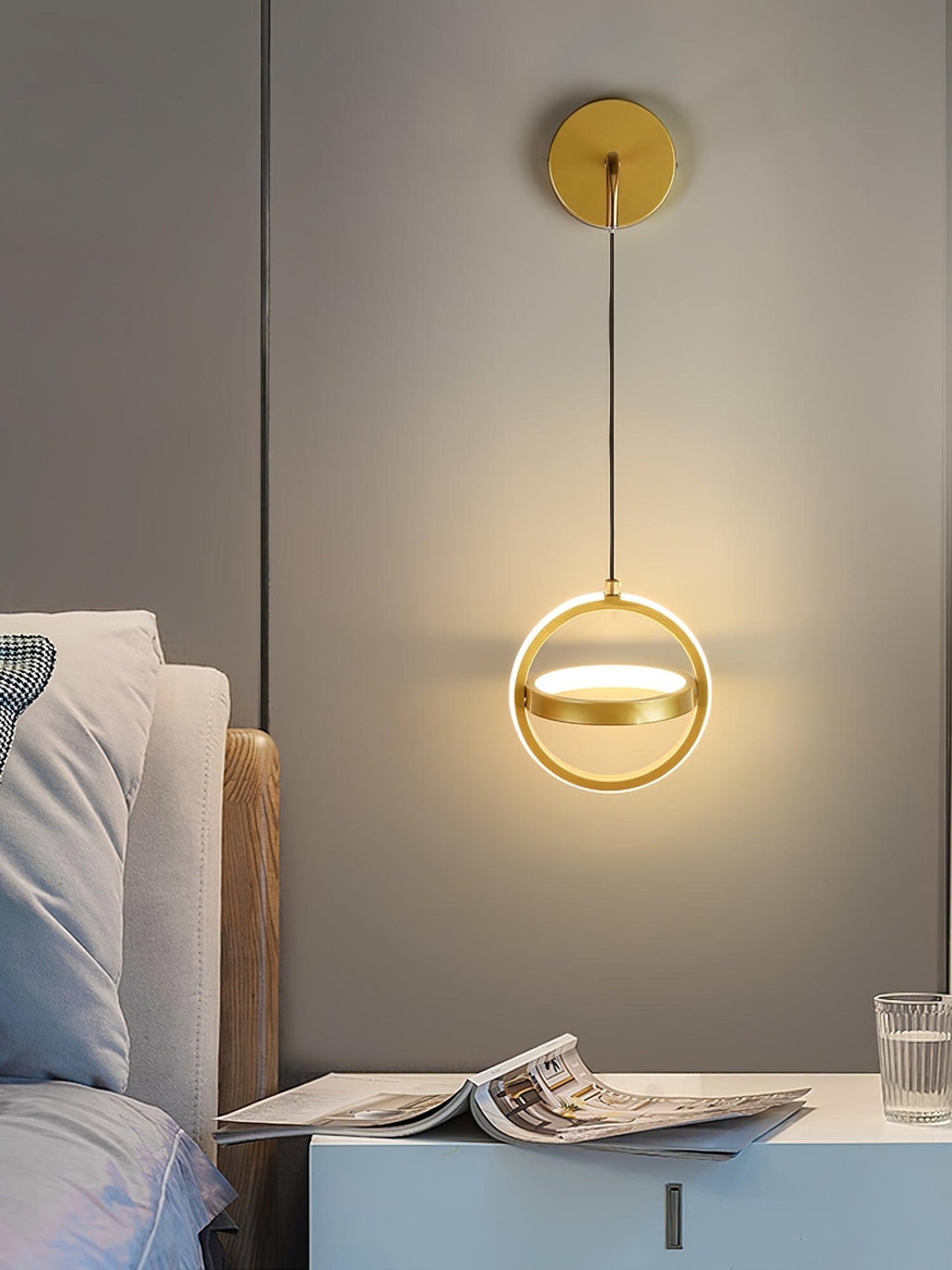 Oval Brass Wall Light