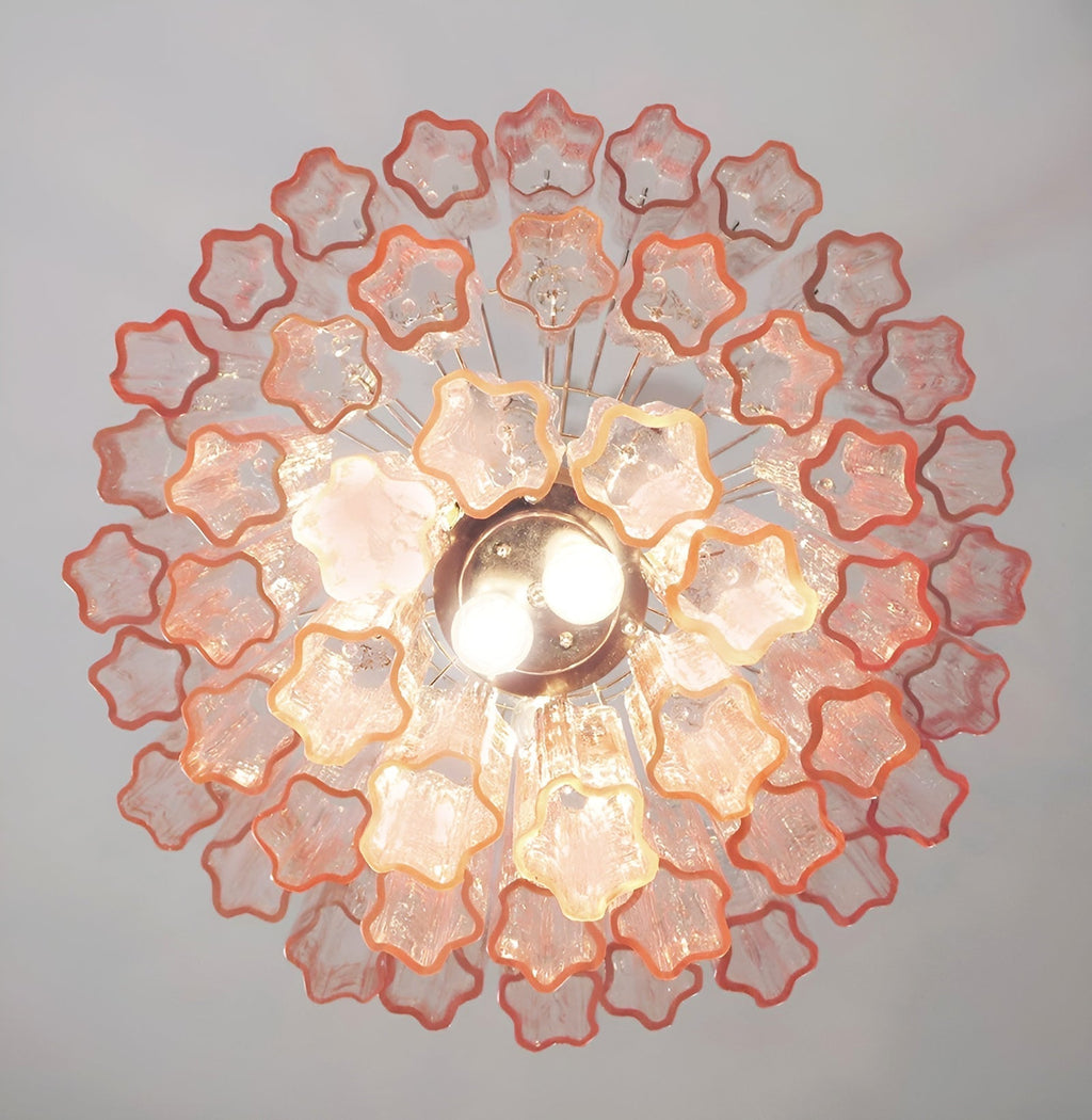 Rose Murano Glass Chandelier