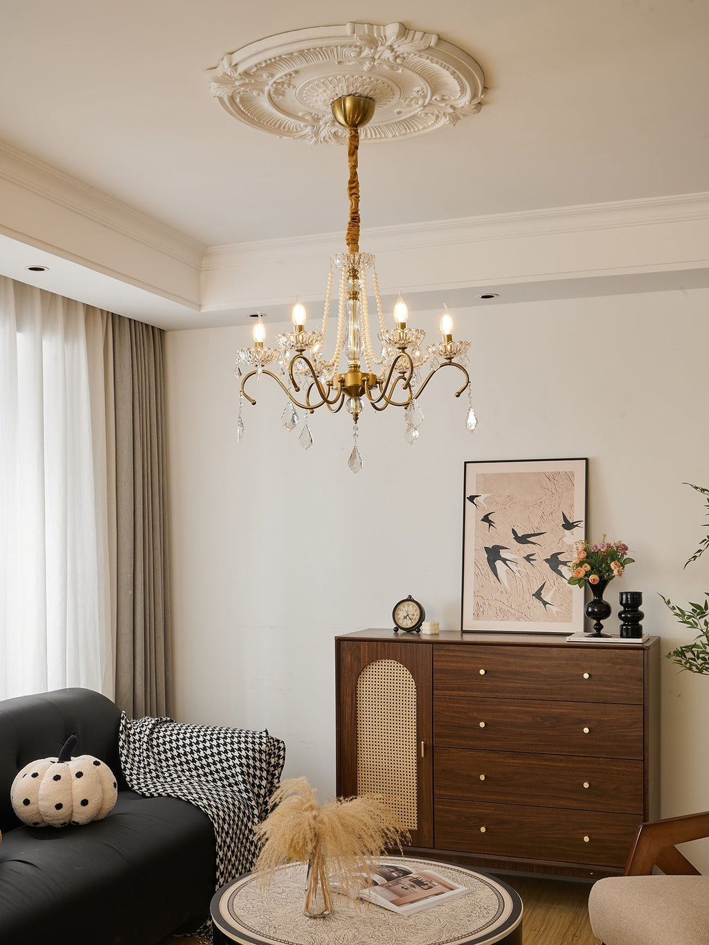 Sapphire Crystal Chandelier