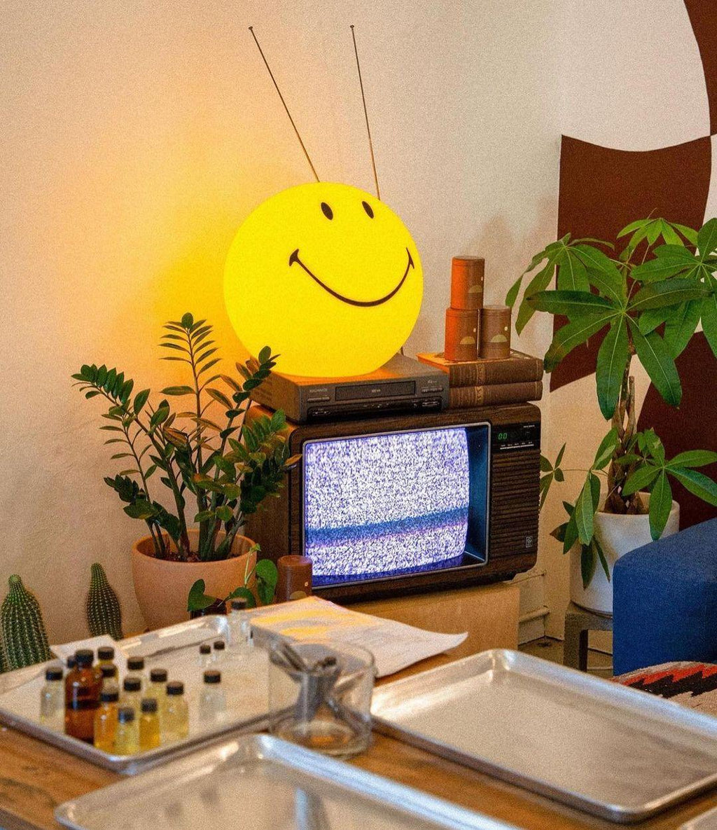 Smiling Rechargeable Built-in Battery Table Lamp