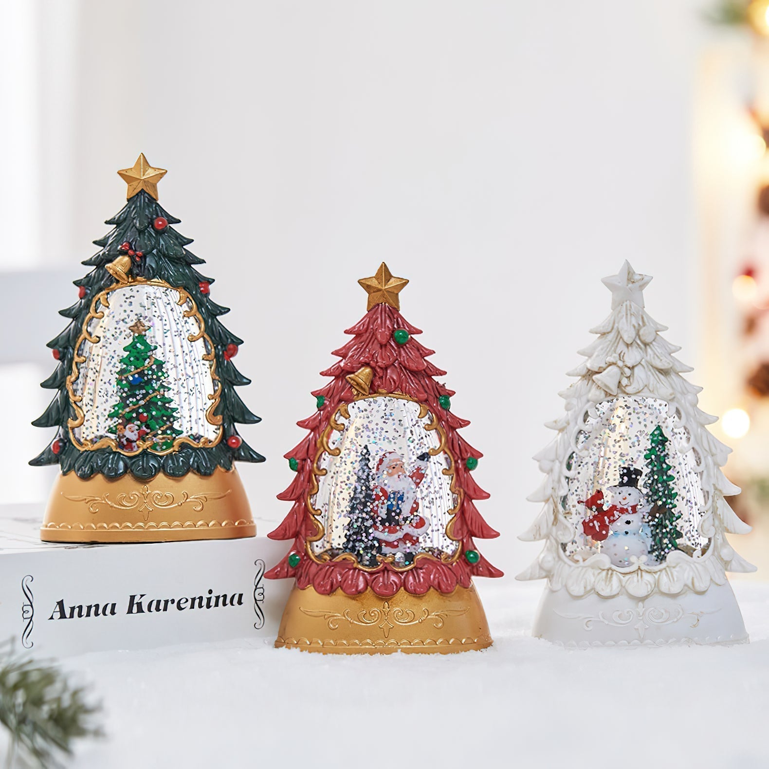 Snow Globe Table Lamp (built-in battery)