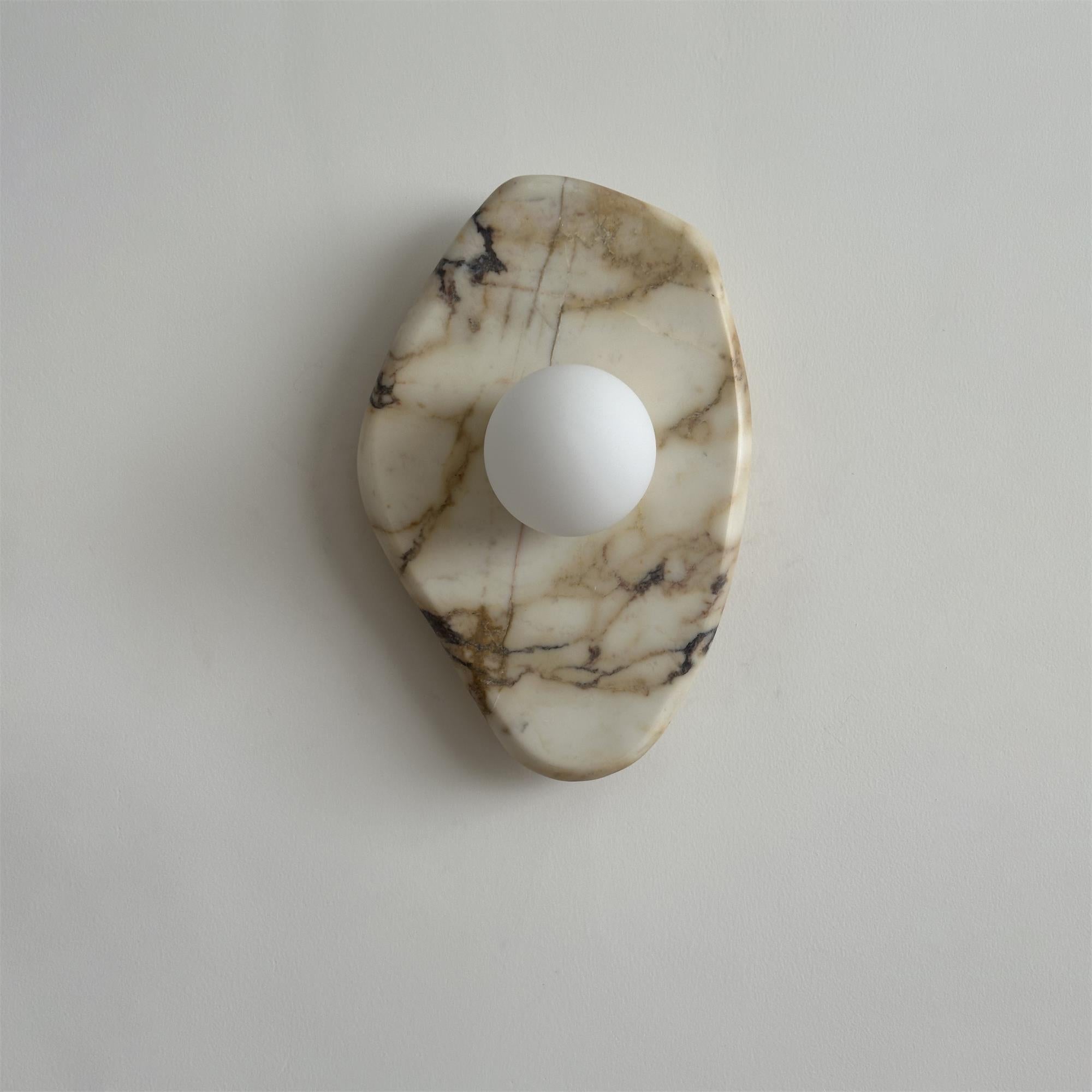 Textured Marble Wall Lamp